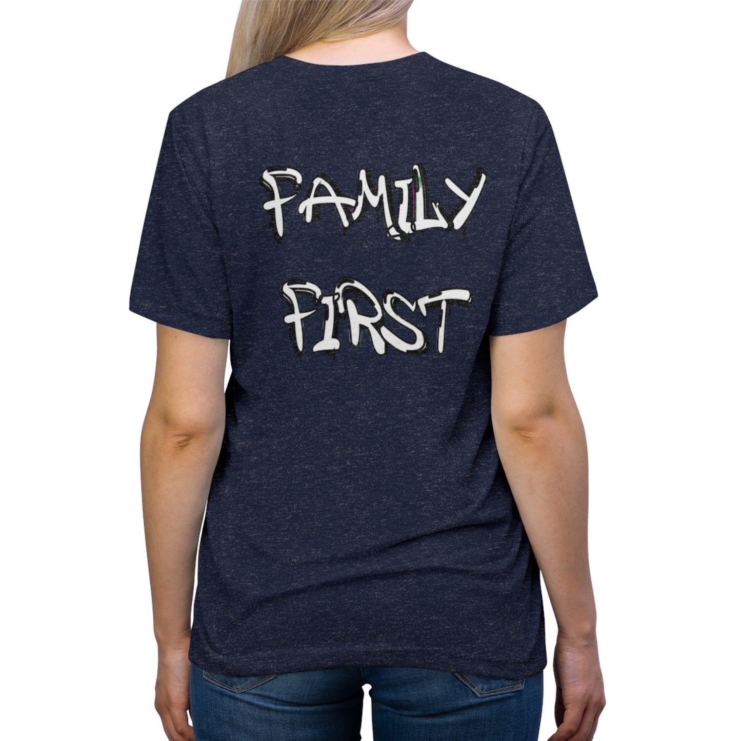 "Family First" Unisex Tri-Blend Tee
