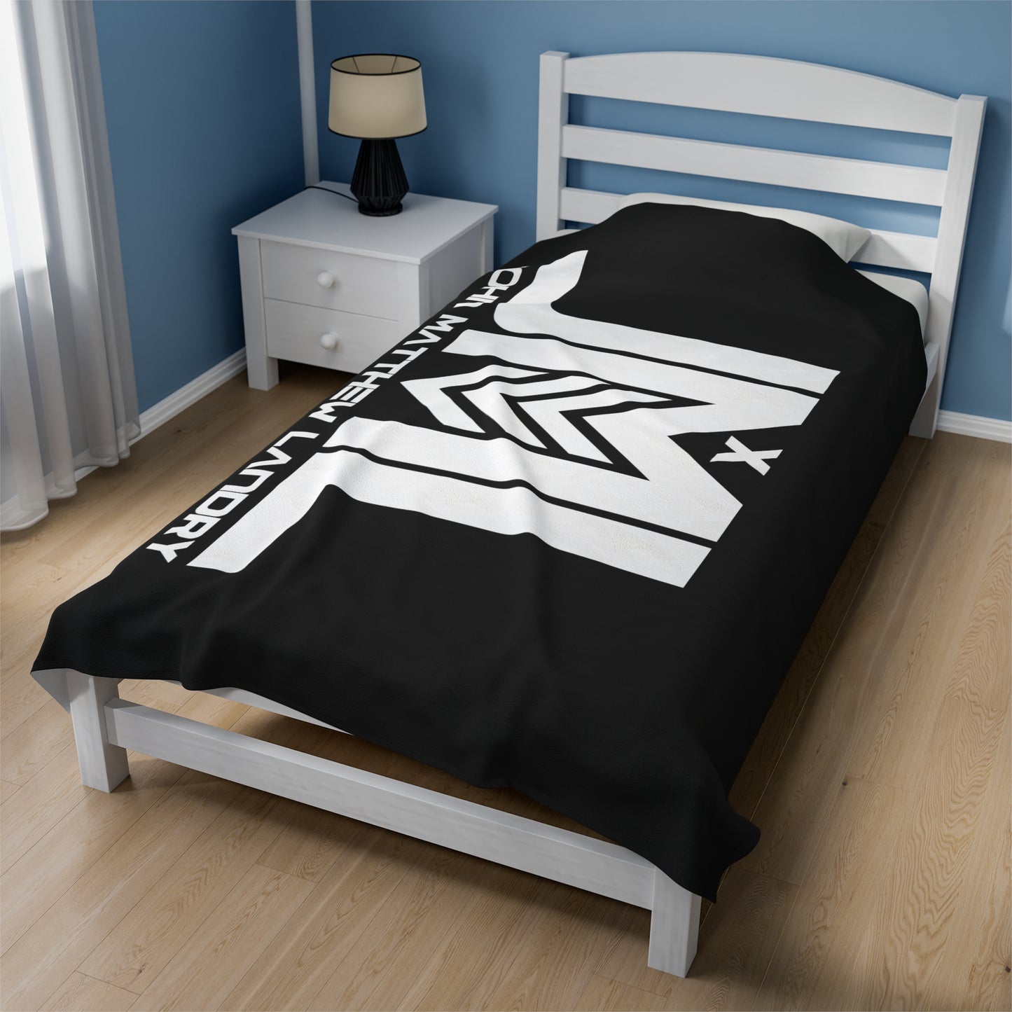 Black JML Velveteen Plush Blanket