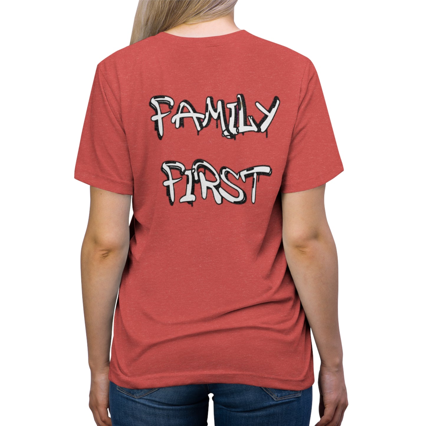 "Family First" Unisex Tri-Blend Tee
