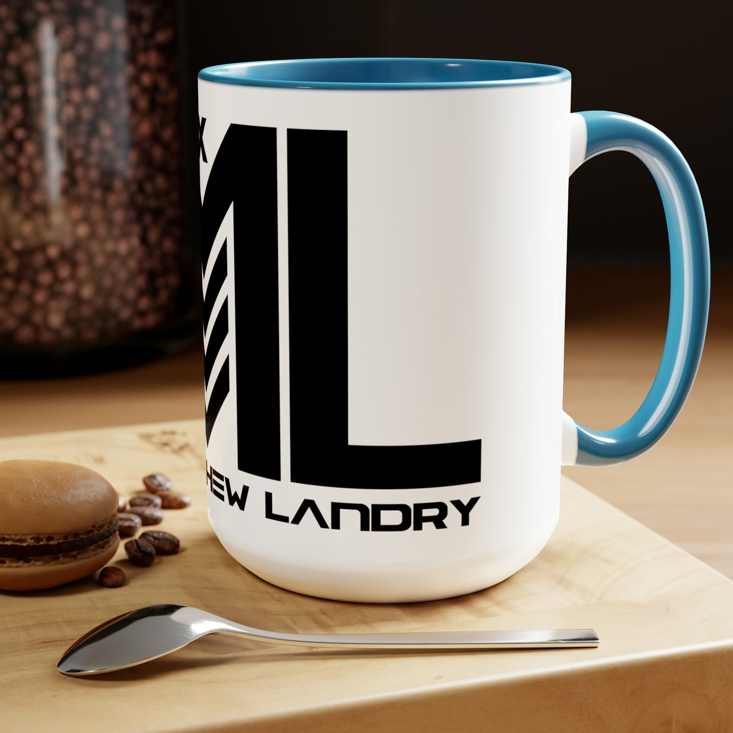 JML "Blotter" Two-Tone Coffee Mugs, 15oz