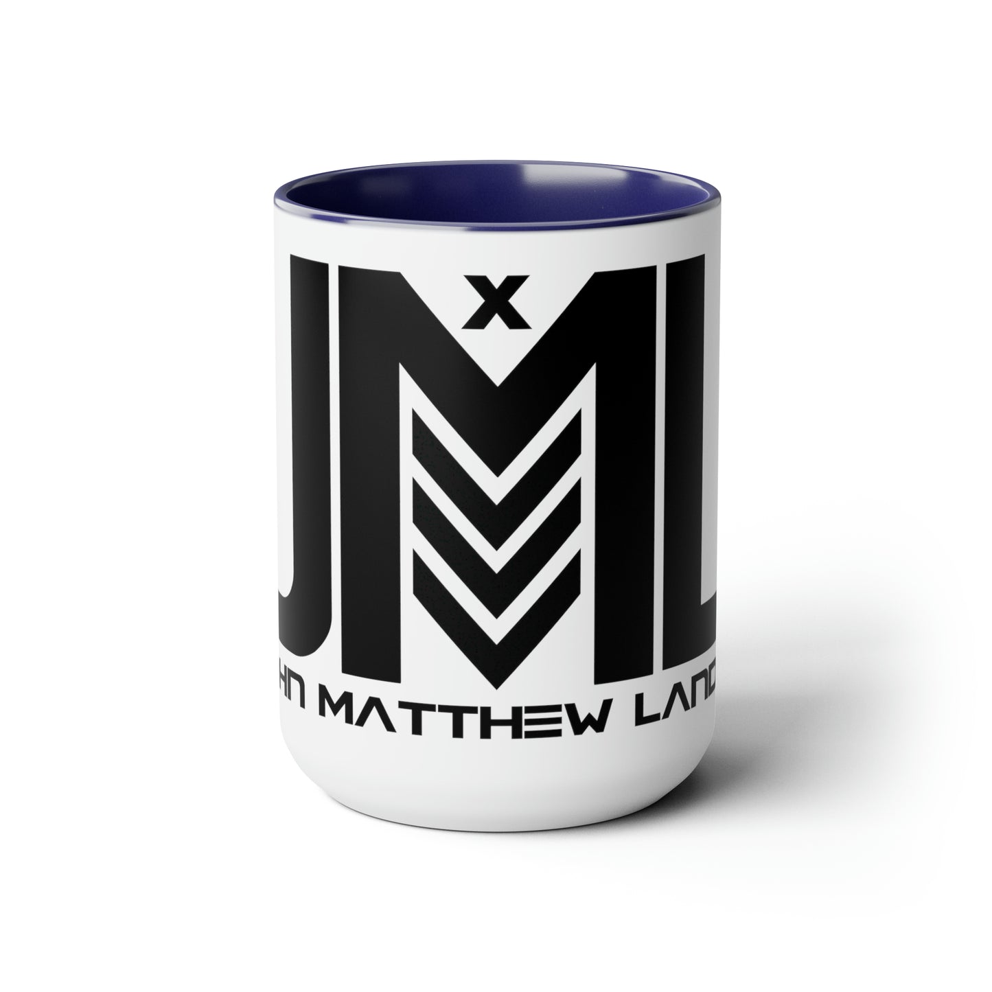 JML "Blotter" Two-Tone Coffee Mugs, 15oz