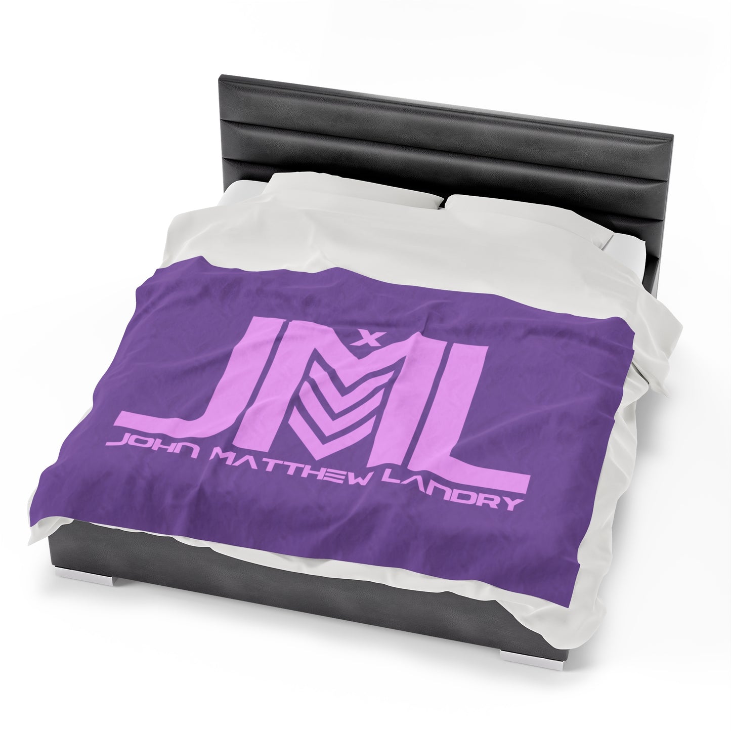 Purple/Pink JML Velveteen Plush Blanket
