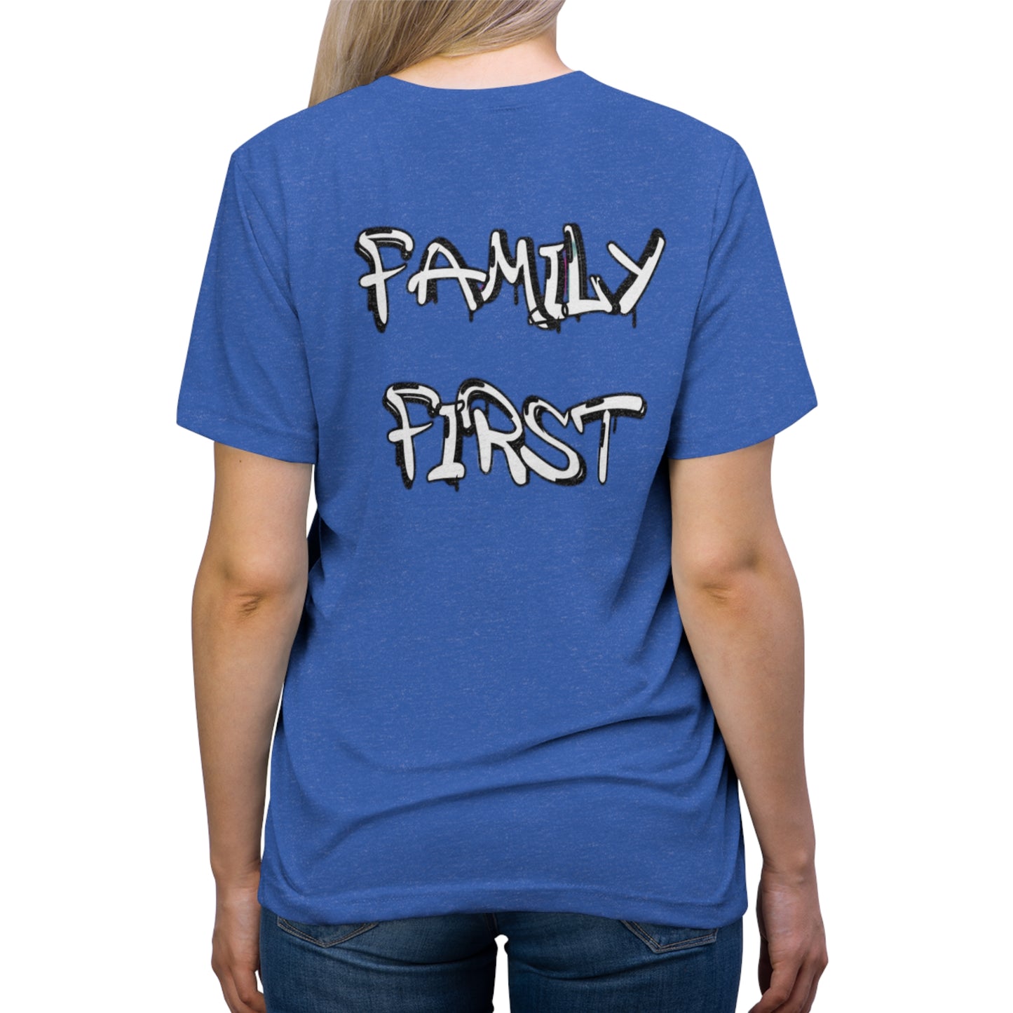 "Family First" Unisex Tri-Blend Tee