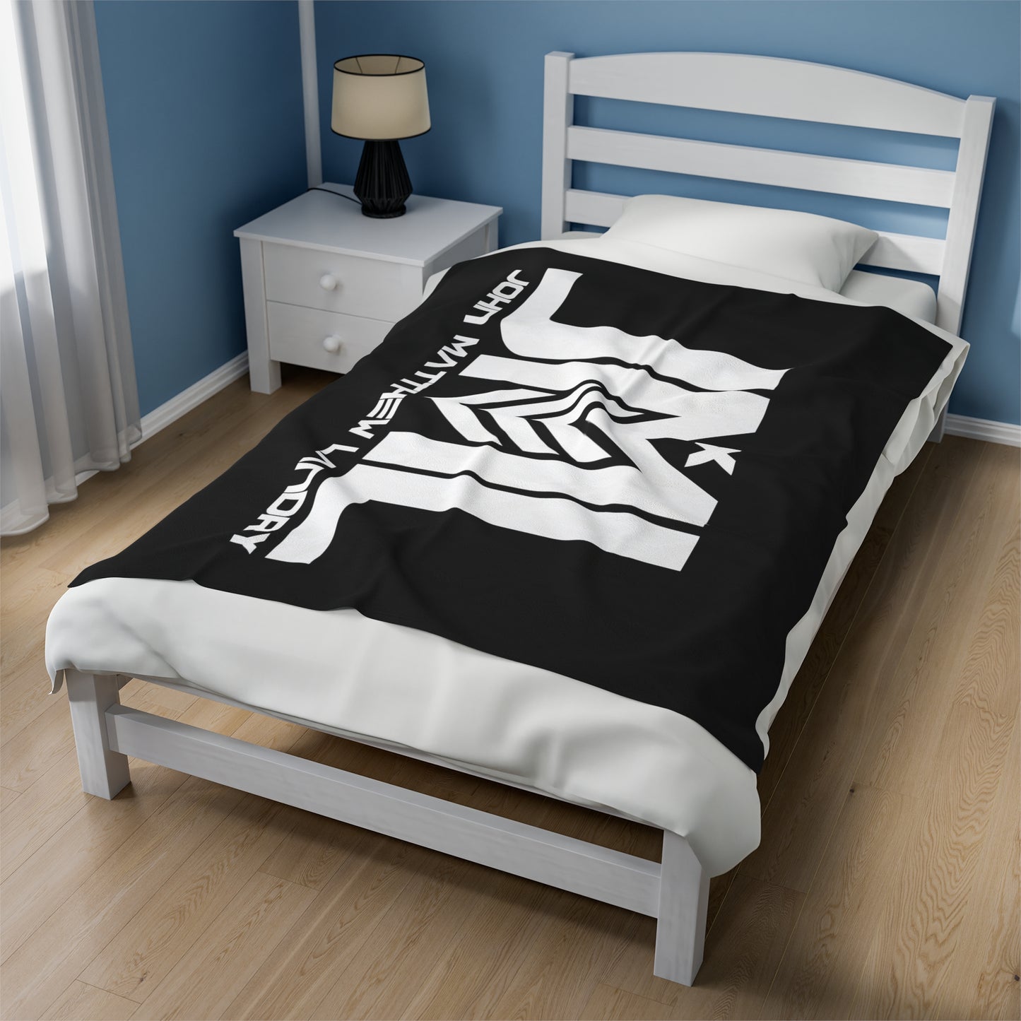 Black JML Velveteen Plush Blanket