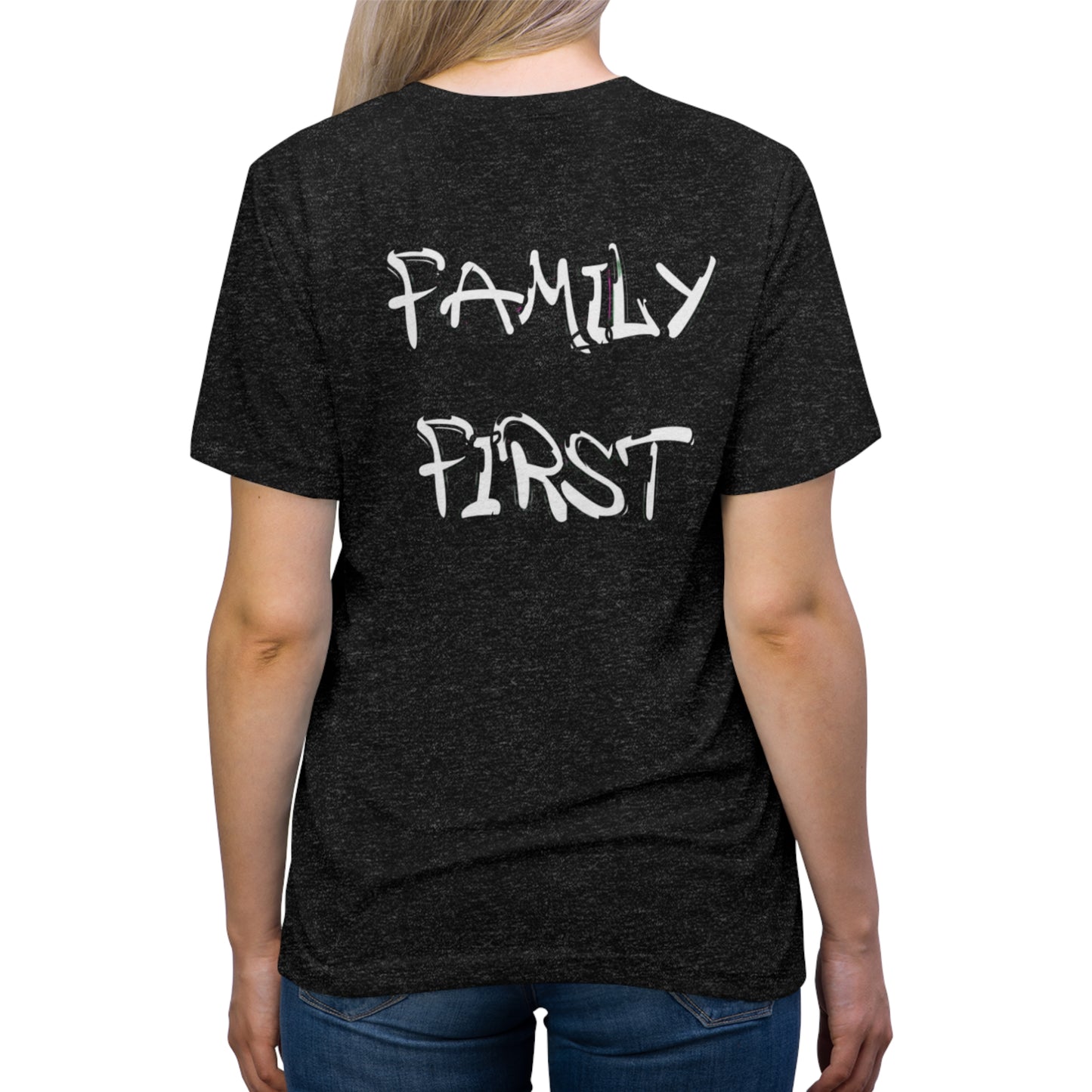 "Family First" Unisex Tri-Blend Tee