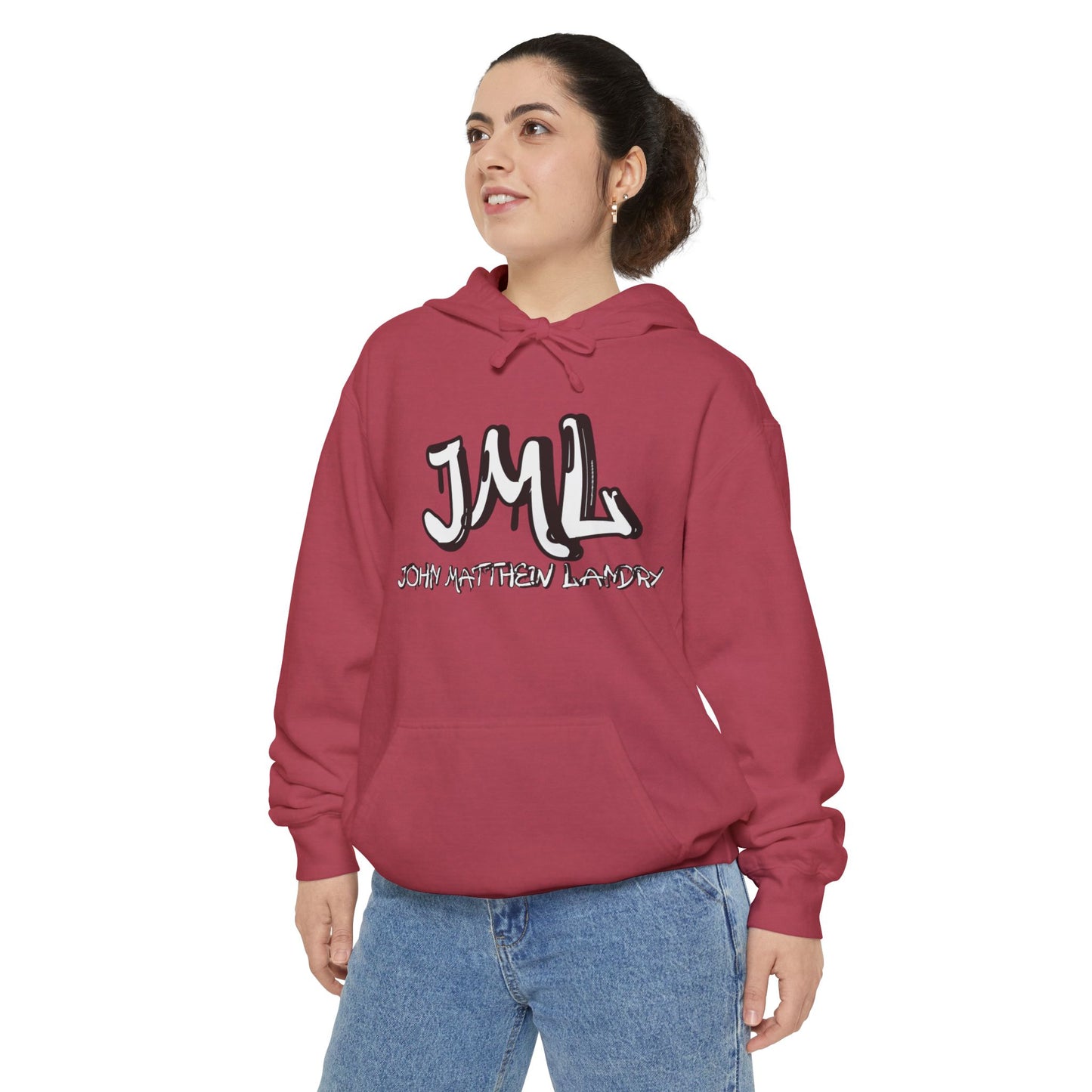 Unisex "JML" Garment-Dyed Hoodie