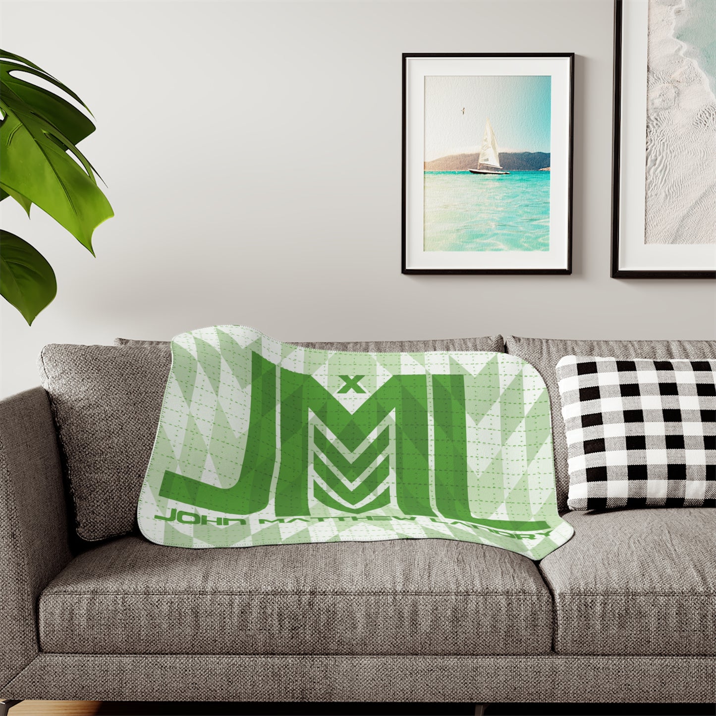 JML "Blotter" Sherpa Blanket, Two Colors