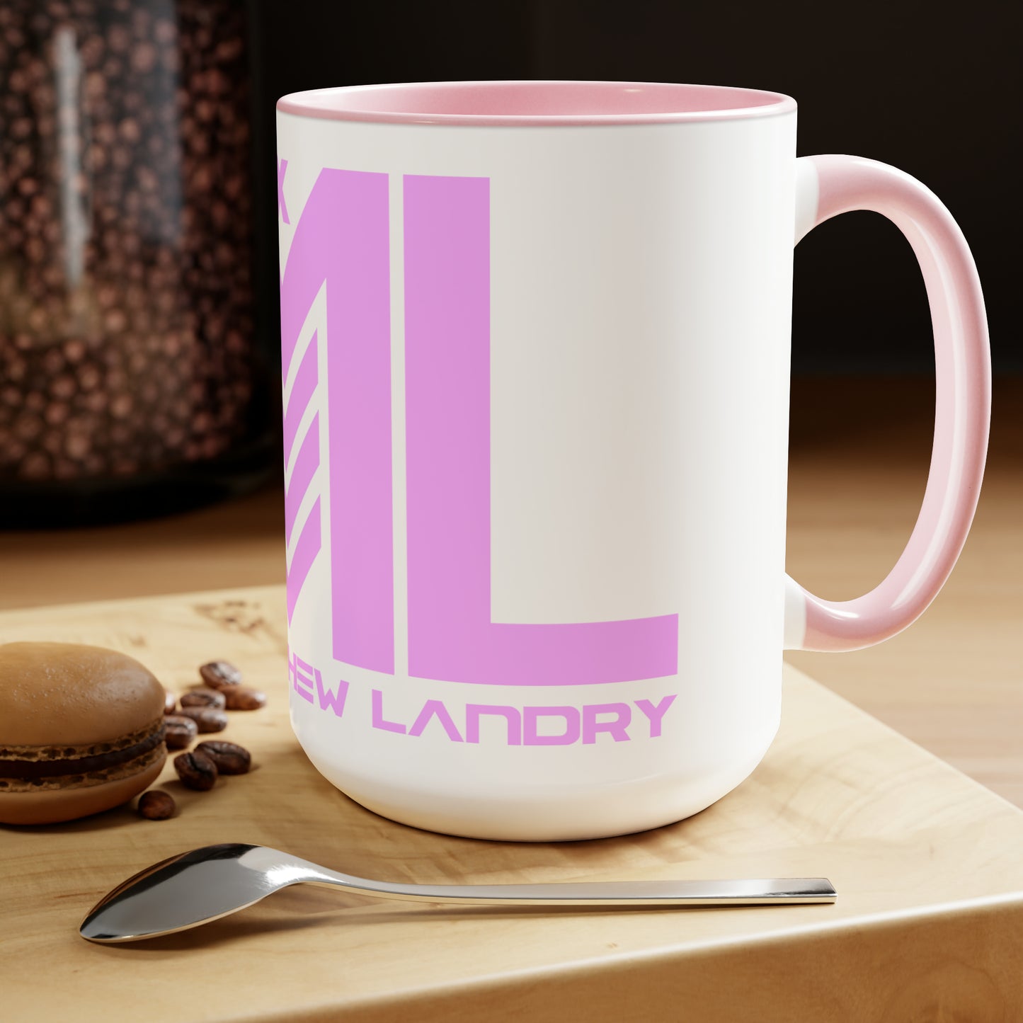 JML "Blotter" Two-Tone Coffee Mugs, 15oz