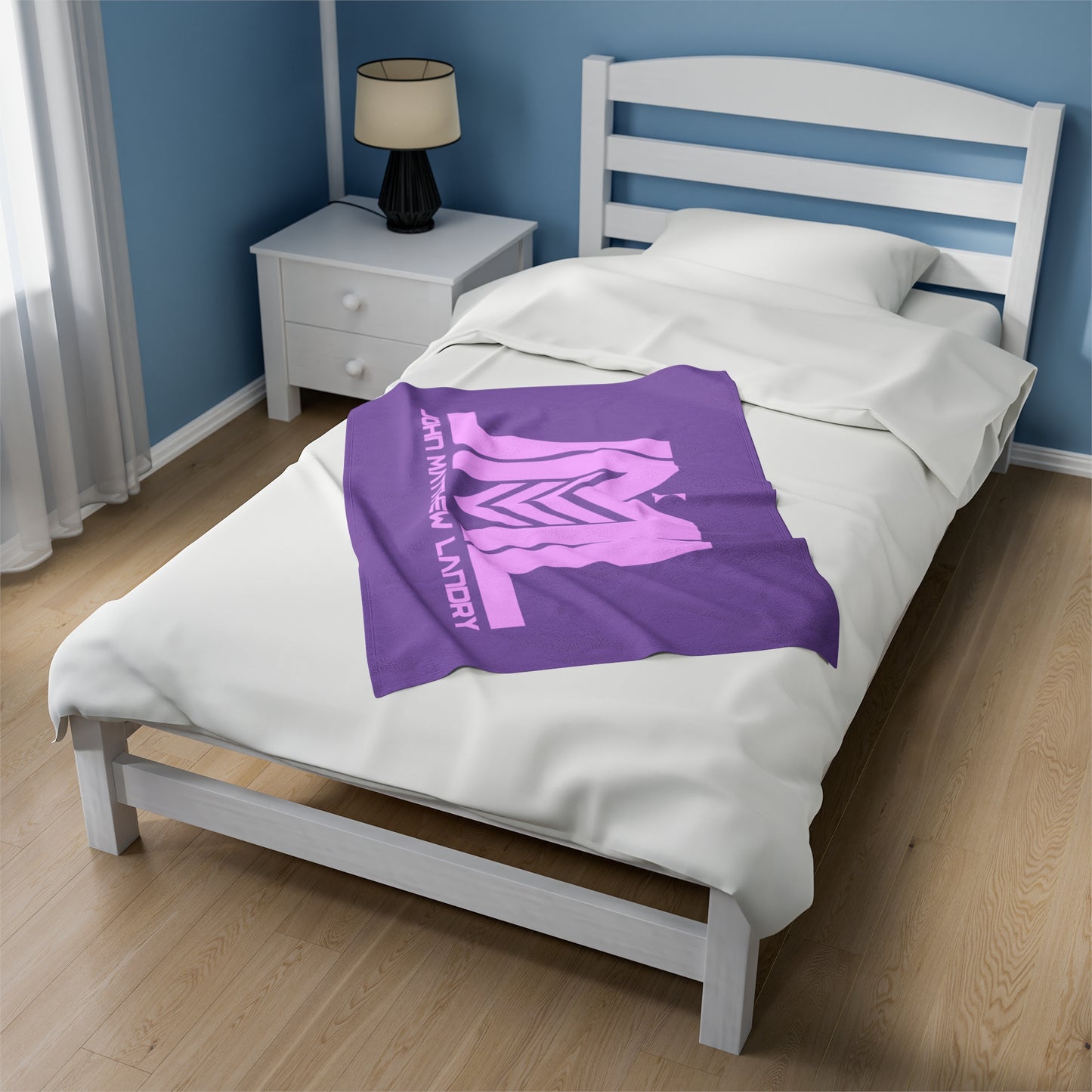 Purple/Pink JML Velveteen Plush Blanket