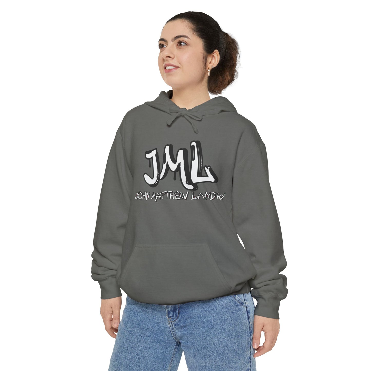 Unisex "JML" Garment-Dyed Hoodie