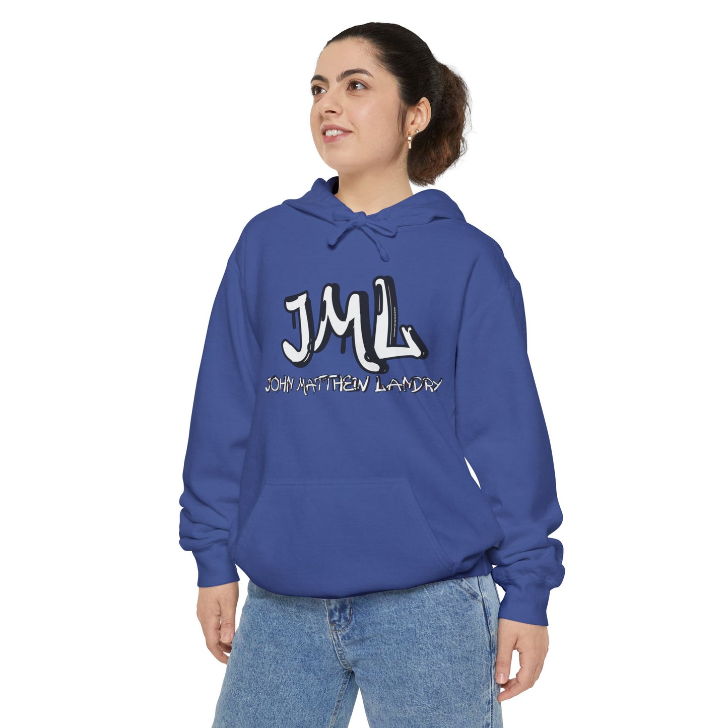 Unisex "JML" Garment-Dyed Hoodie