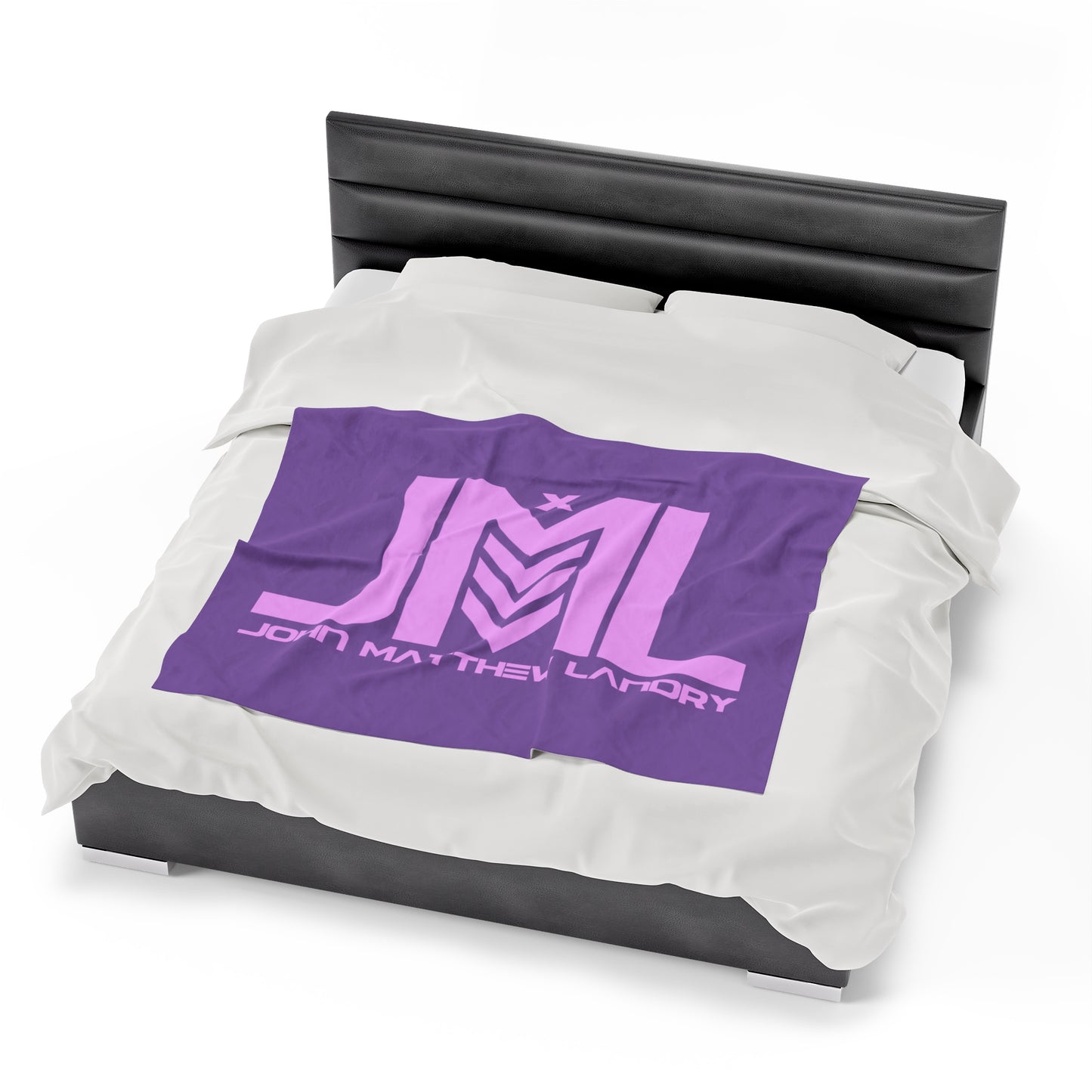 Purple/Pink JML Velveteen Plush Blanket
