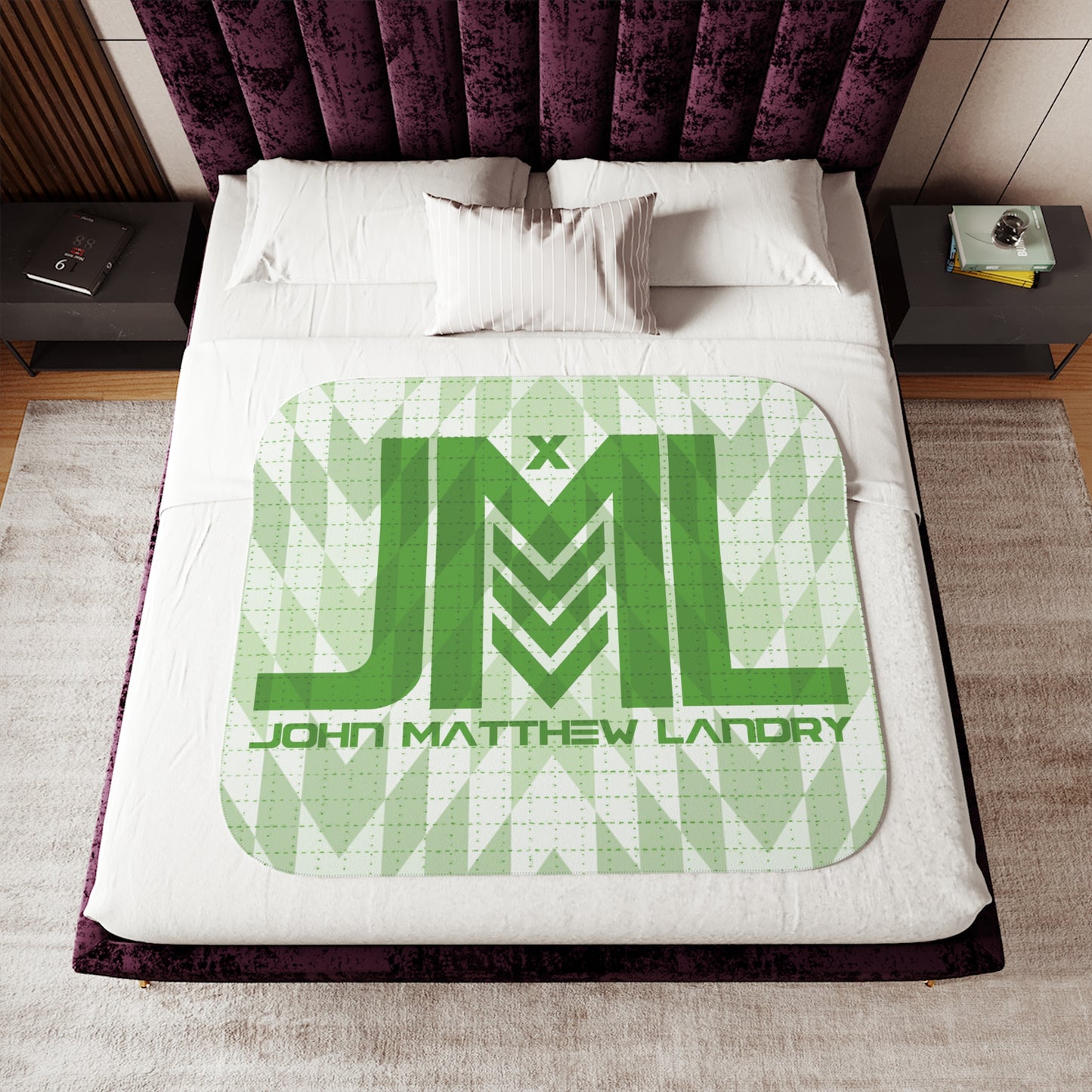 JML "Blotter" Sherpa Blanket, Two Colors