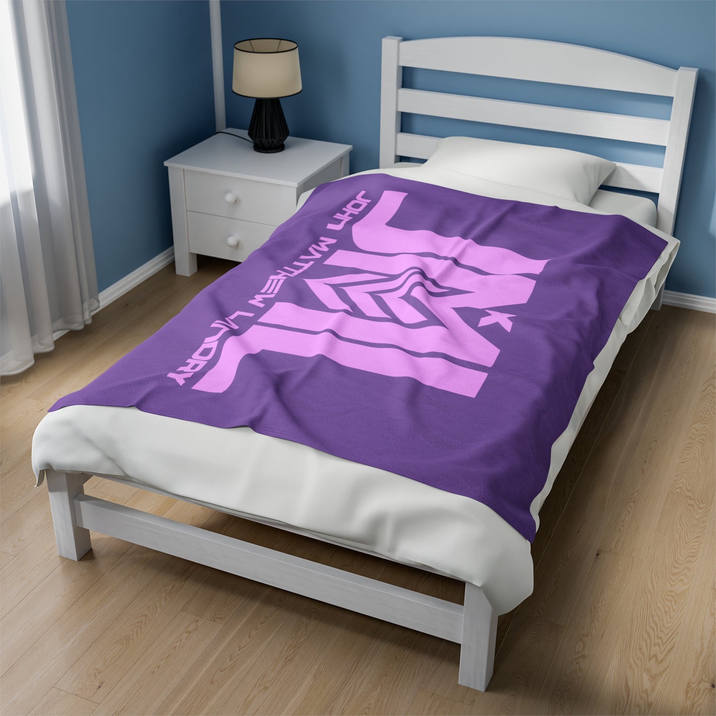 Purple/Pink JML Velveteen Plush Blanket