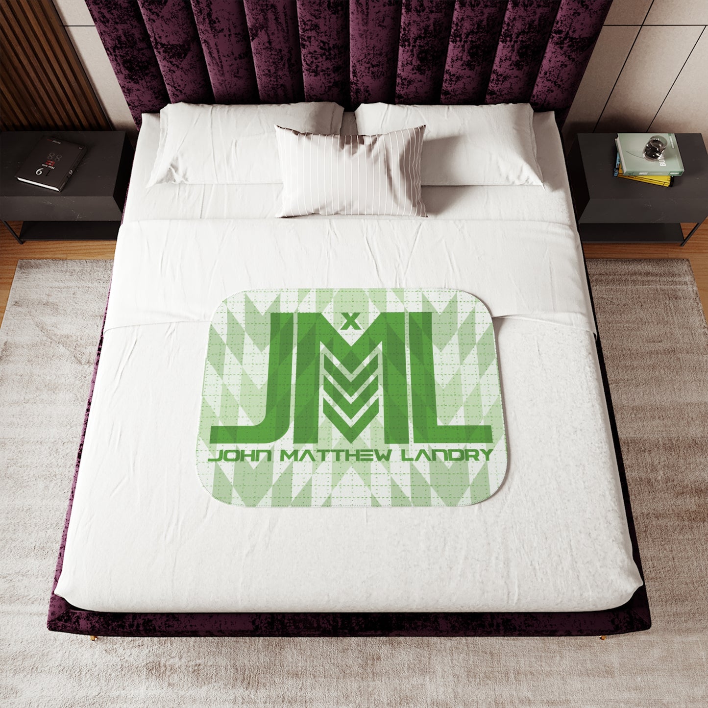 JML "Blotter" Sherpa Blanket, Two Colors