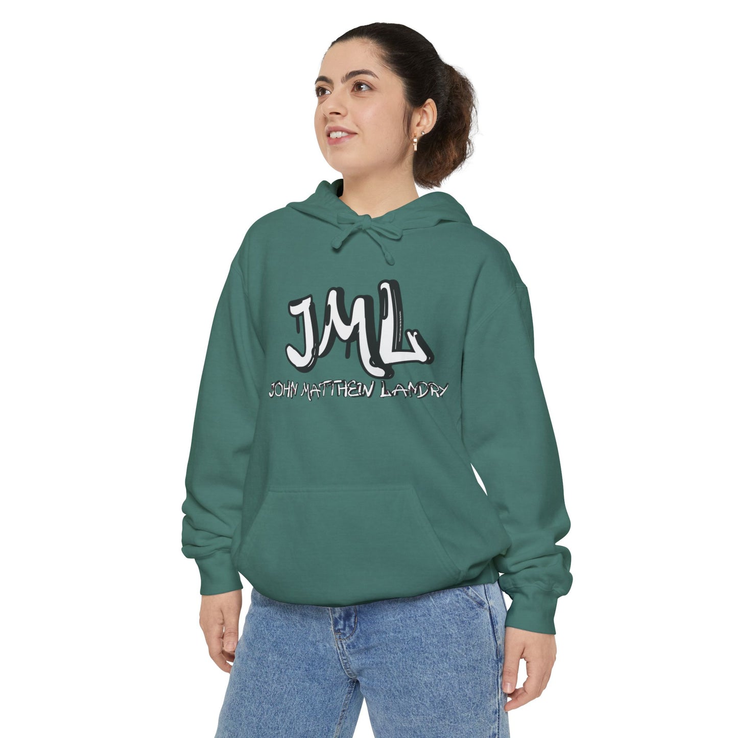 Unisex "JML" Garment-Dyed Hoodie
