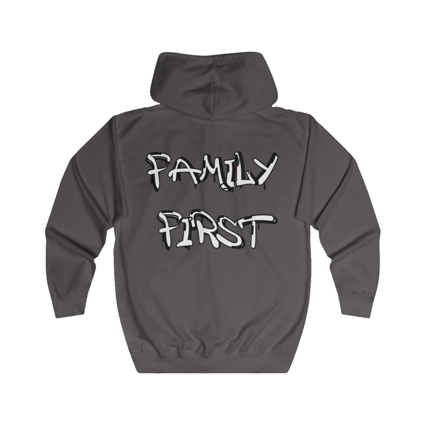 "Family First" Zip Up Hoodie