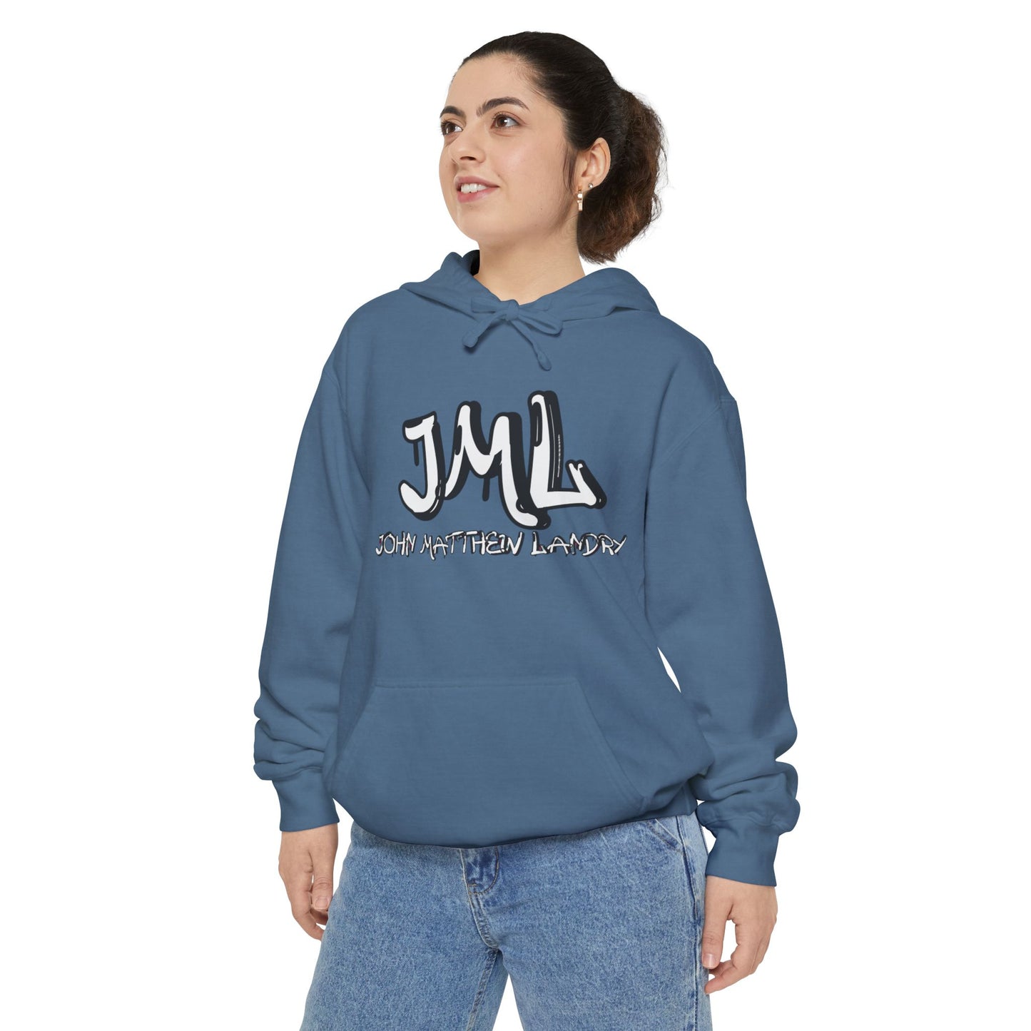 Unisex "JML" Garment-Dyed Hoodie