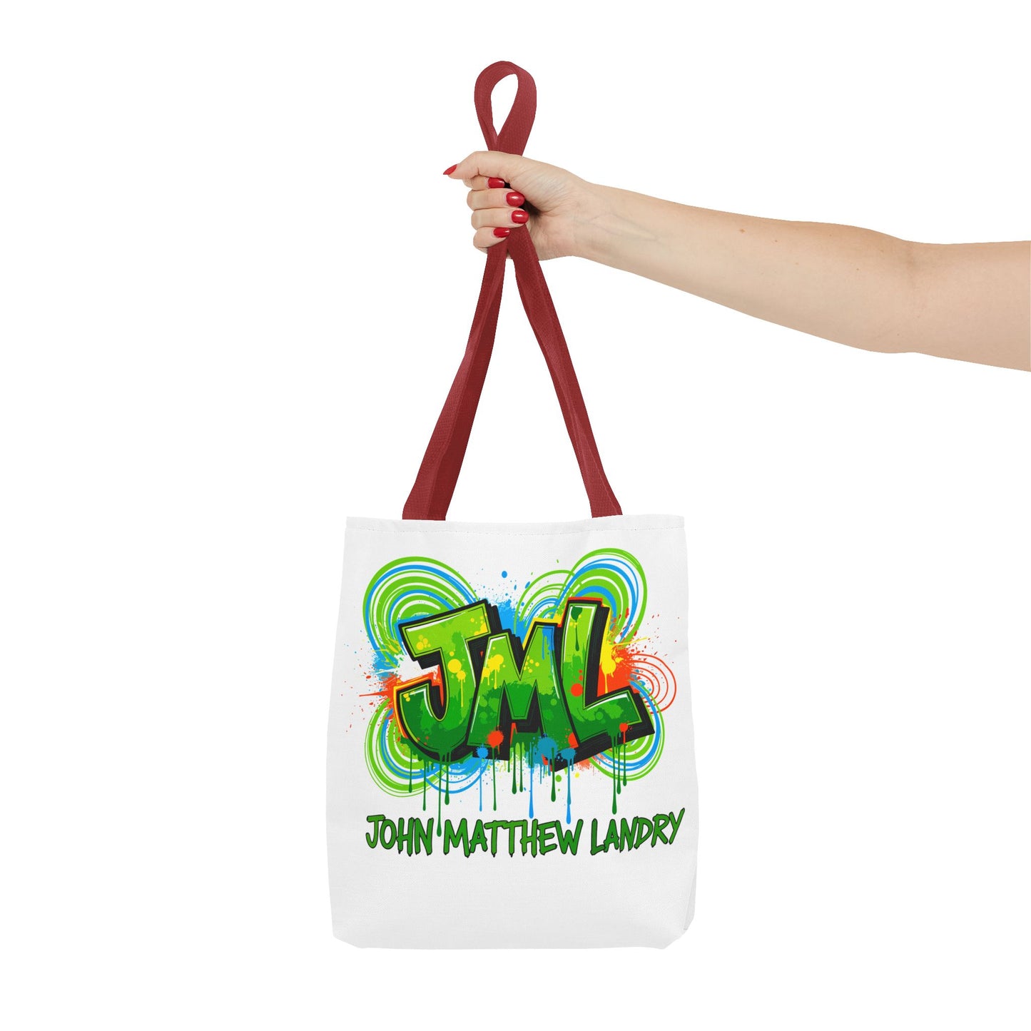 Graffiti "Family First" Tote Bag — Personalized JML Street Art Tote