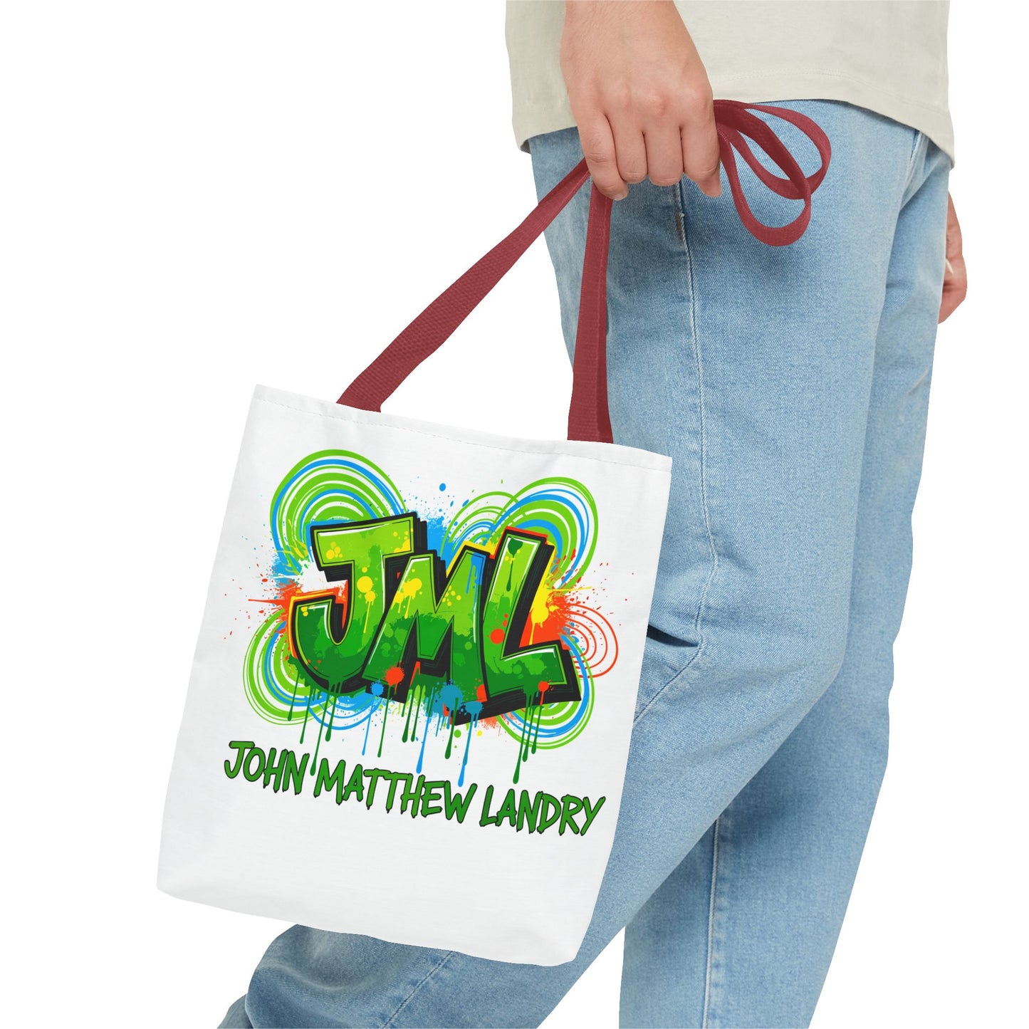 Graffiti "Family First" Tote Bag — Personalized JML Street Art Tote