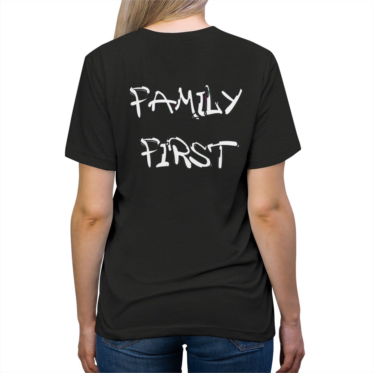 "Family First" Unisex Tri-Blend Tee