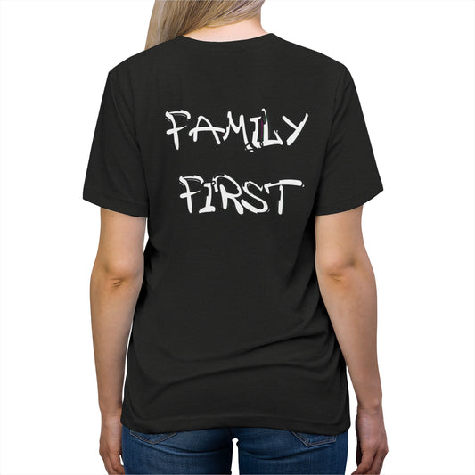 "Family First" Unisex Tri-Blend Tee