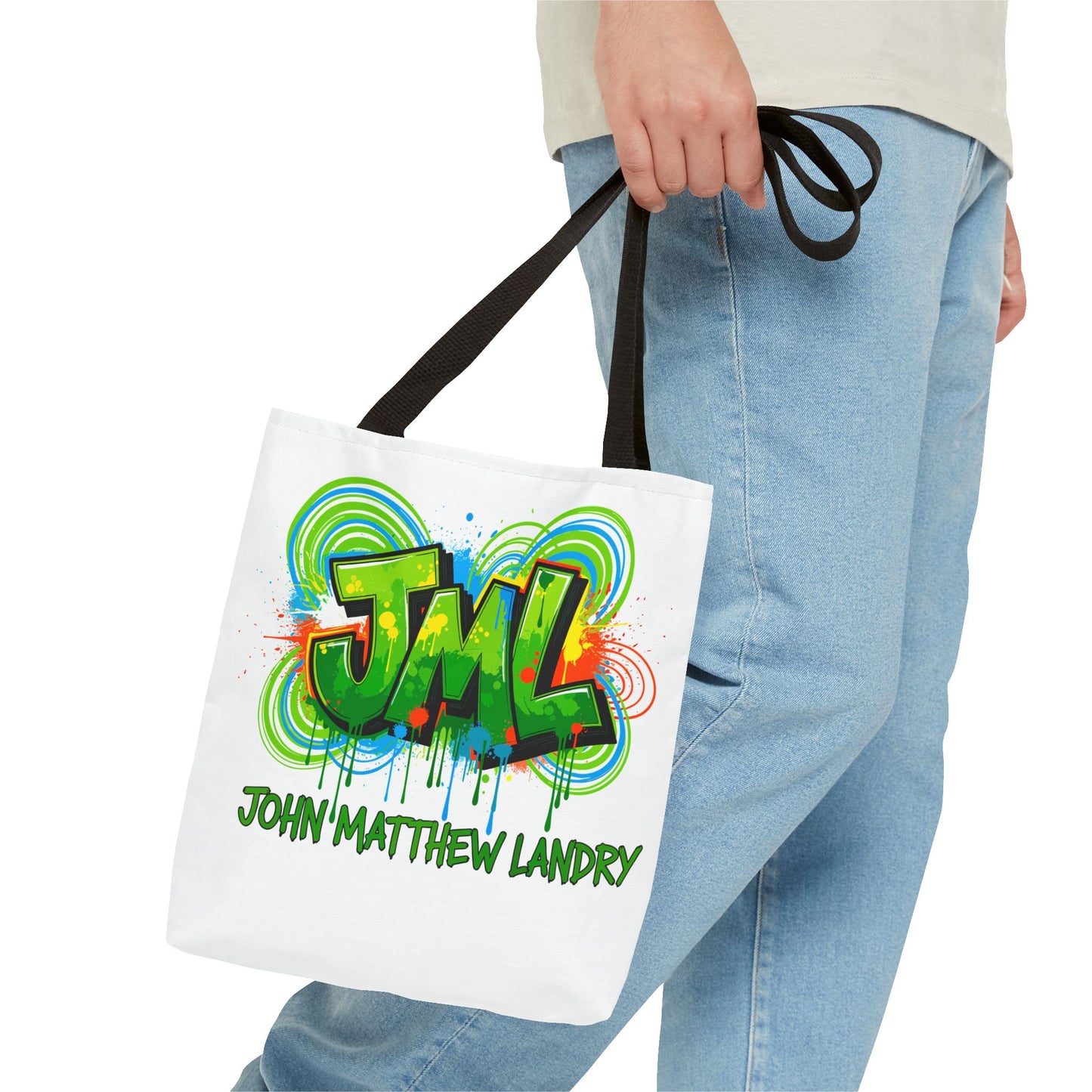 Graffiti "Family First" Tote Bag — Personalized JML Street Art Tote
