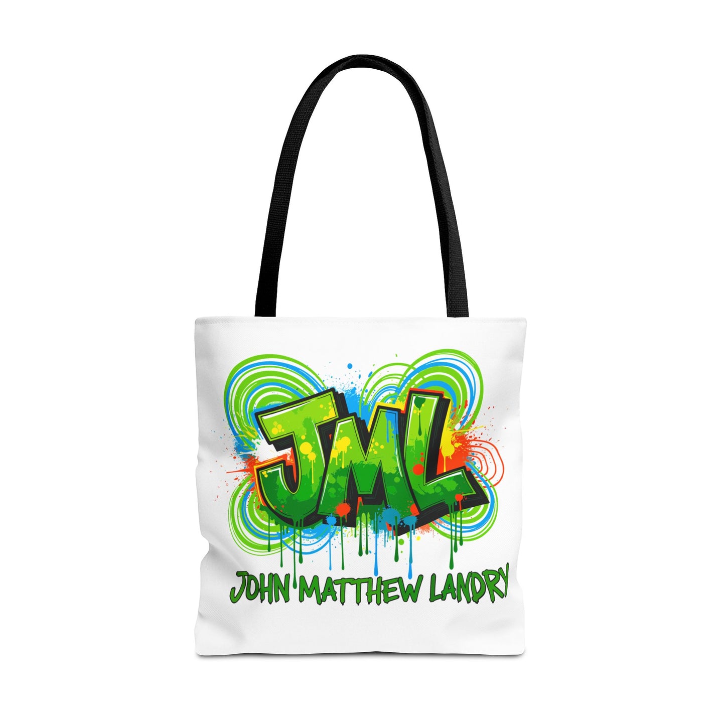 Graffiti "Family First" Tote Bag — Personalized JML Street Art Tote