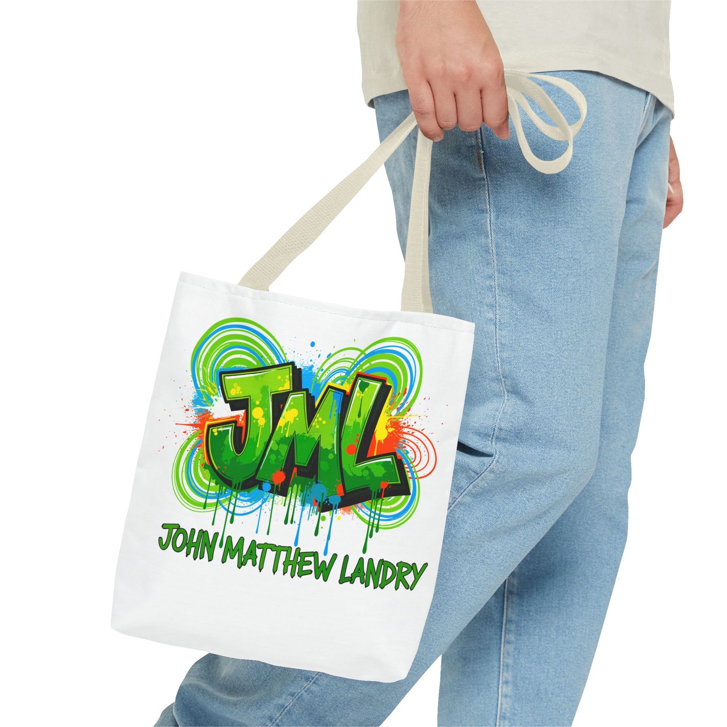 Graffiti "Family First" Tote Bag — Personalized JML Street Art Tote