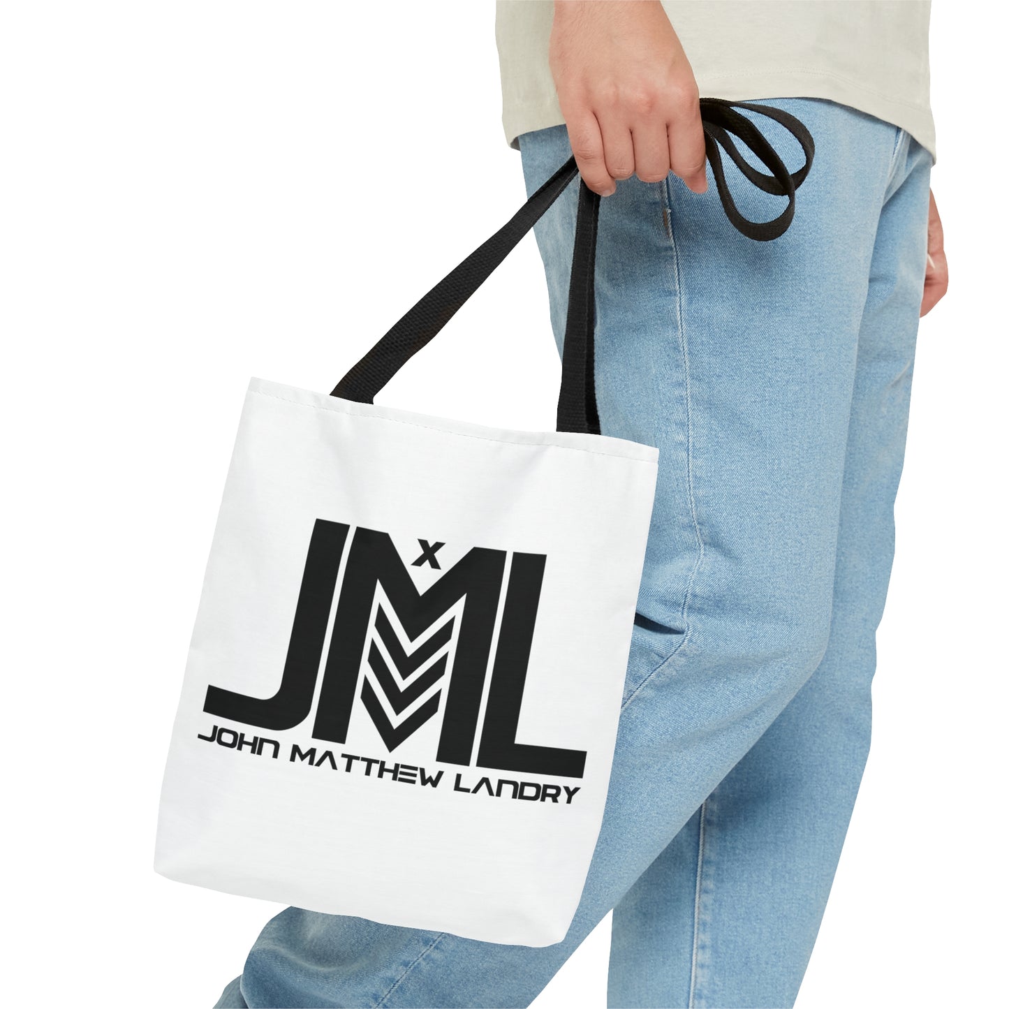 JML White Tote Bag (AOP)
