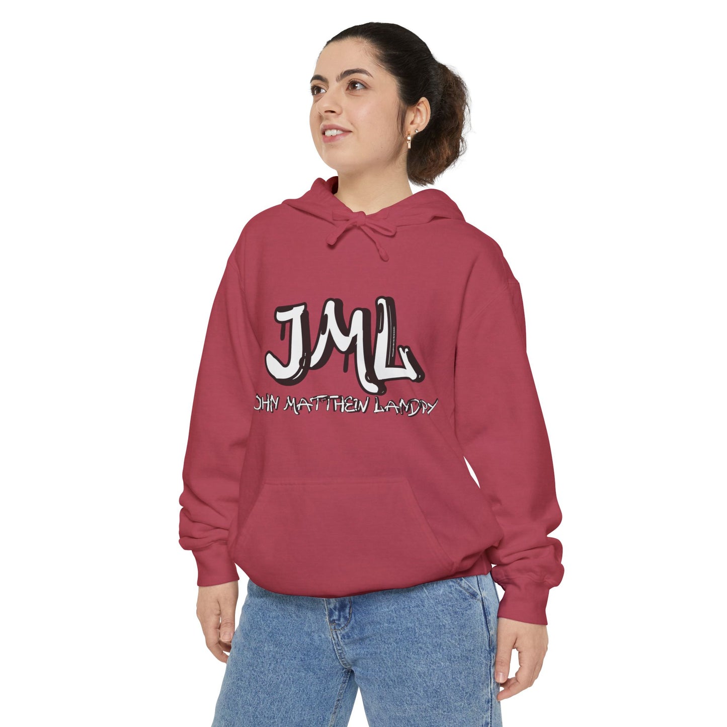 Unisex "JML" Garment-Dyed Hoodie
