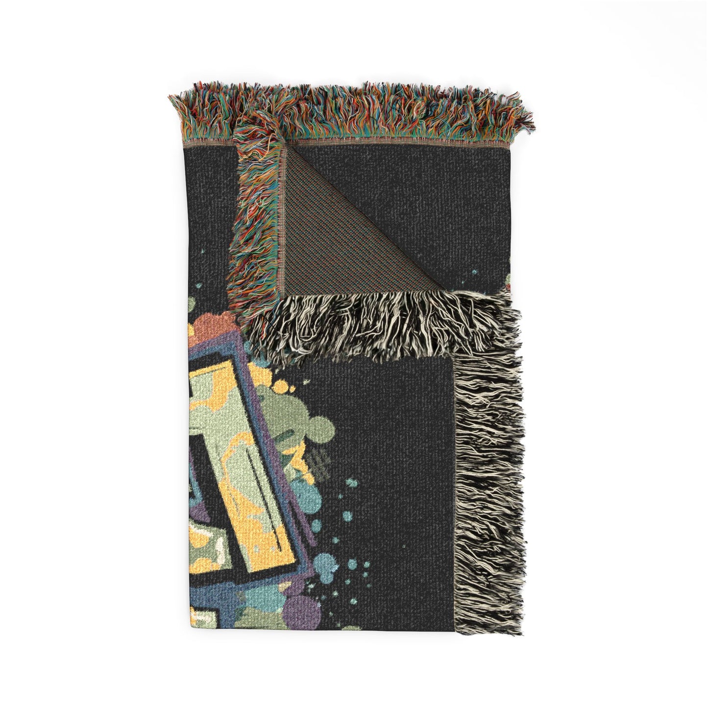 Family First Woven Blanket – Graffiti Street Art Throw