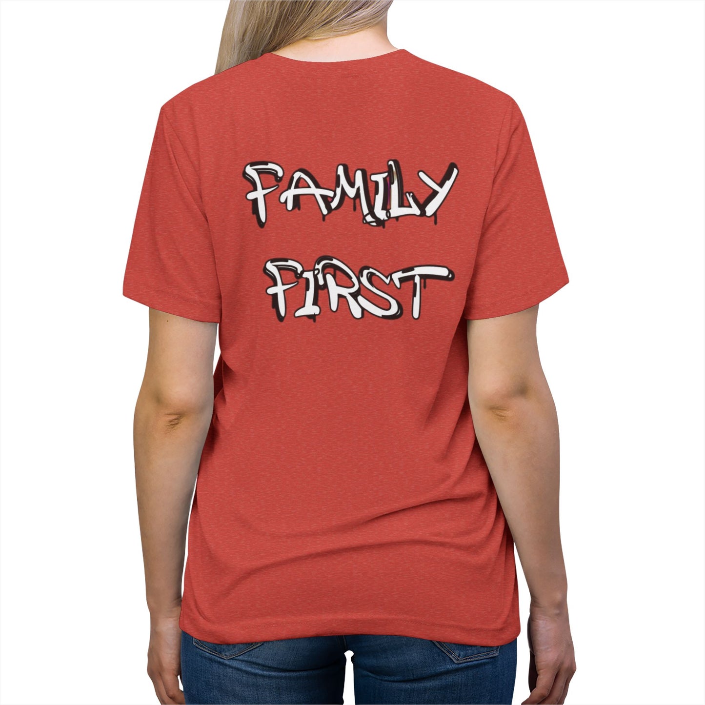 "Family First" Unisex Tri-Blend Tee