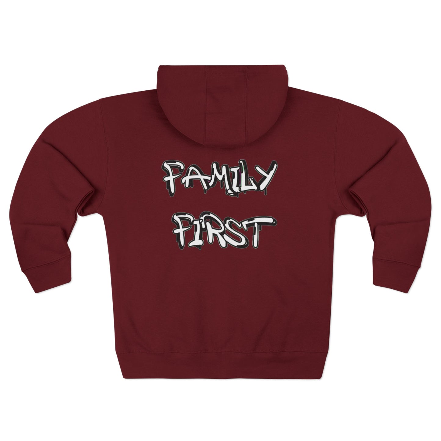 "Family First" Zip Up Hoodie