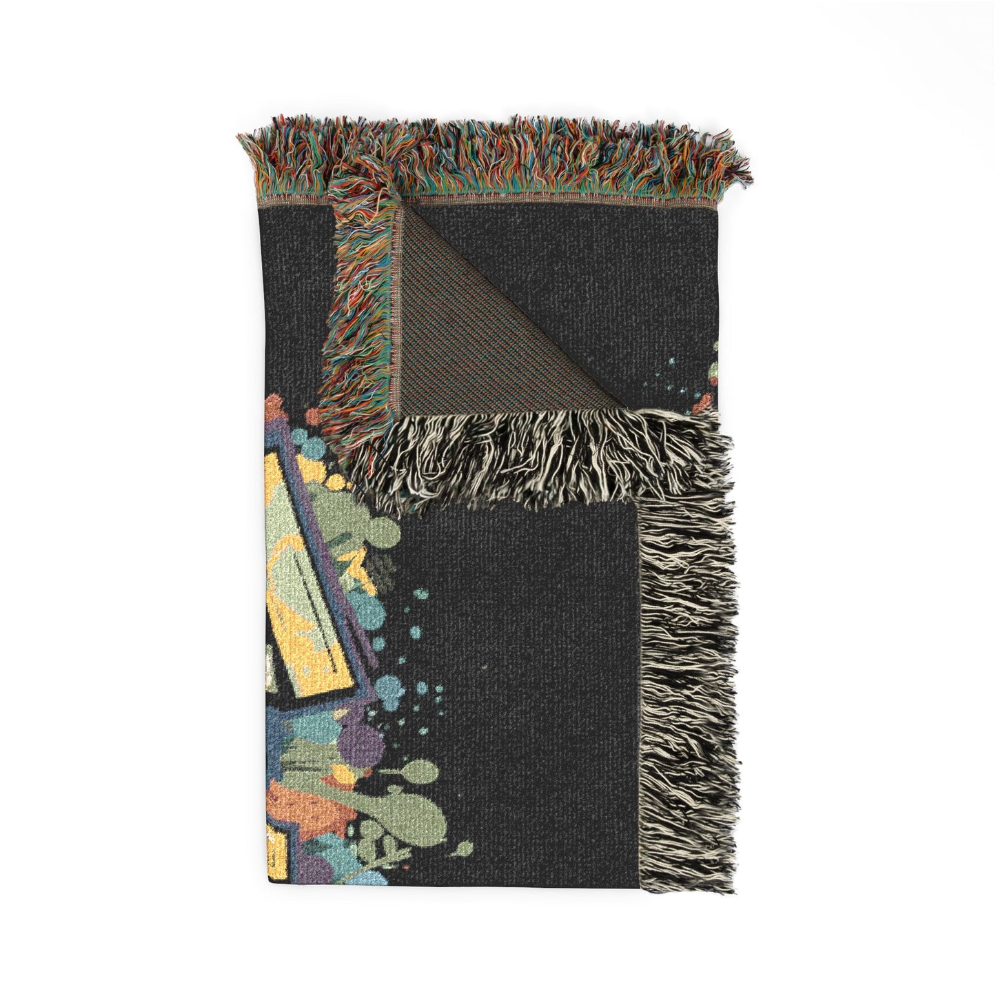 Family First Woven Blanket – Graffiti Street Art Throw