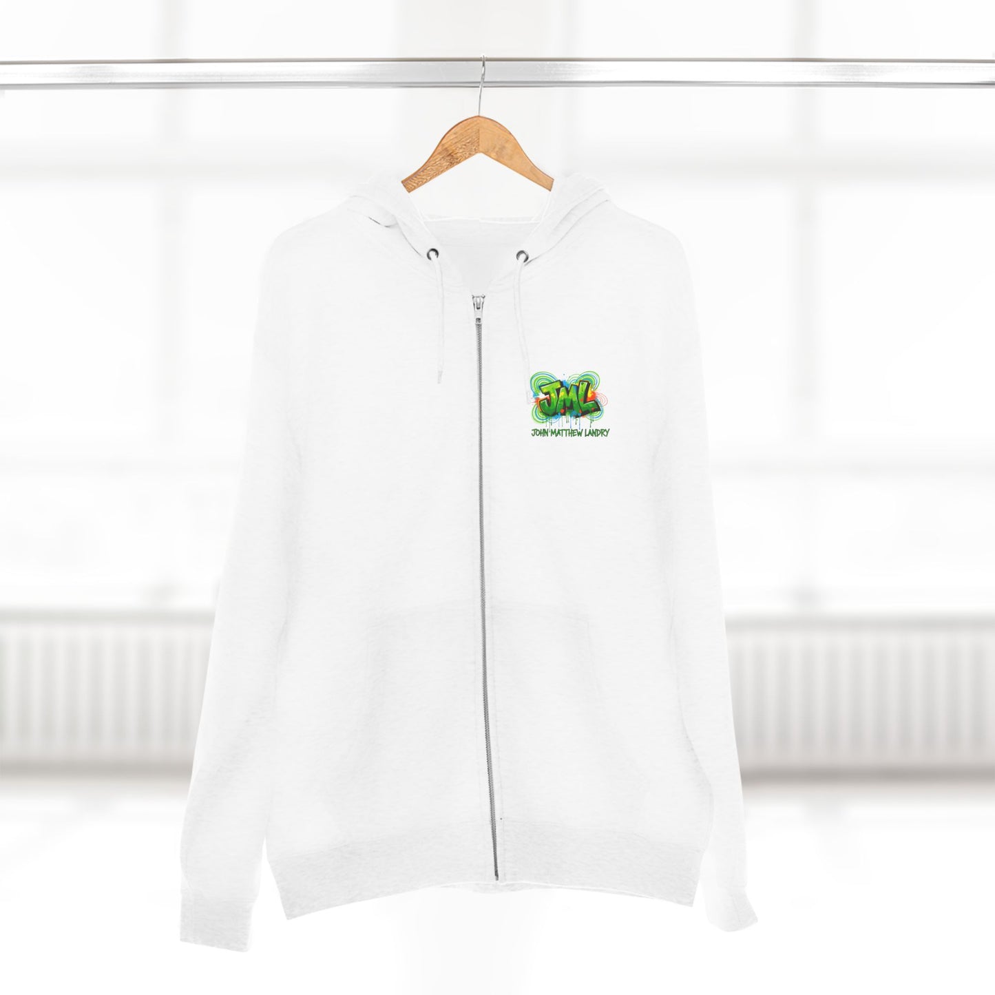 "Family First" Zip Hoodie — Colorful Graffiti Graphic Zip-Up