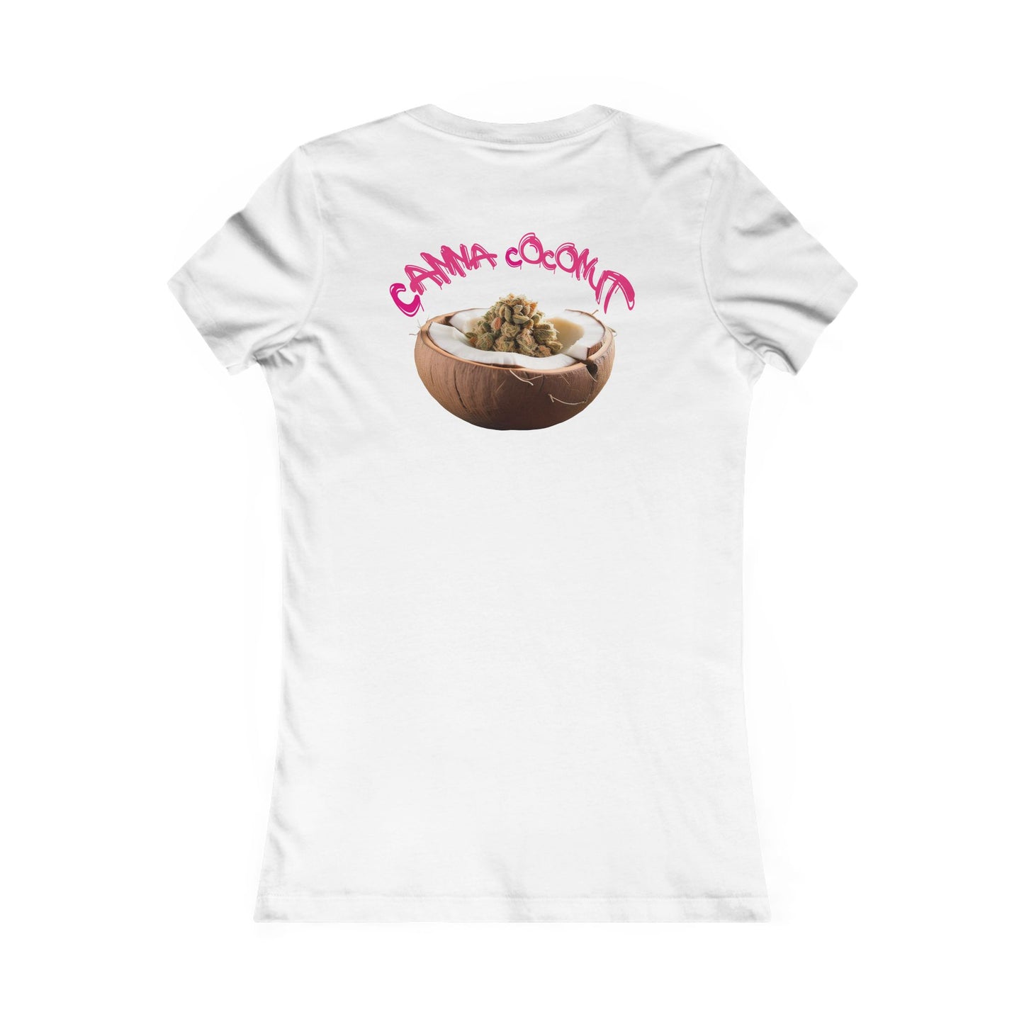 Women's "Canna Coconut" Fitted Tee