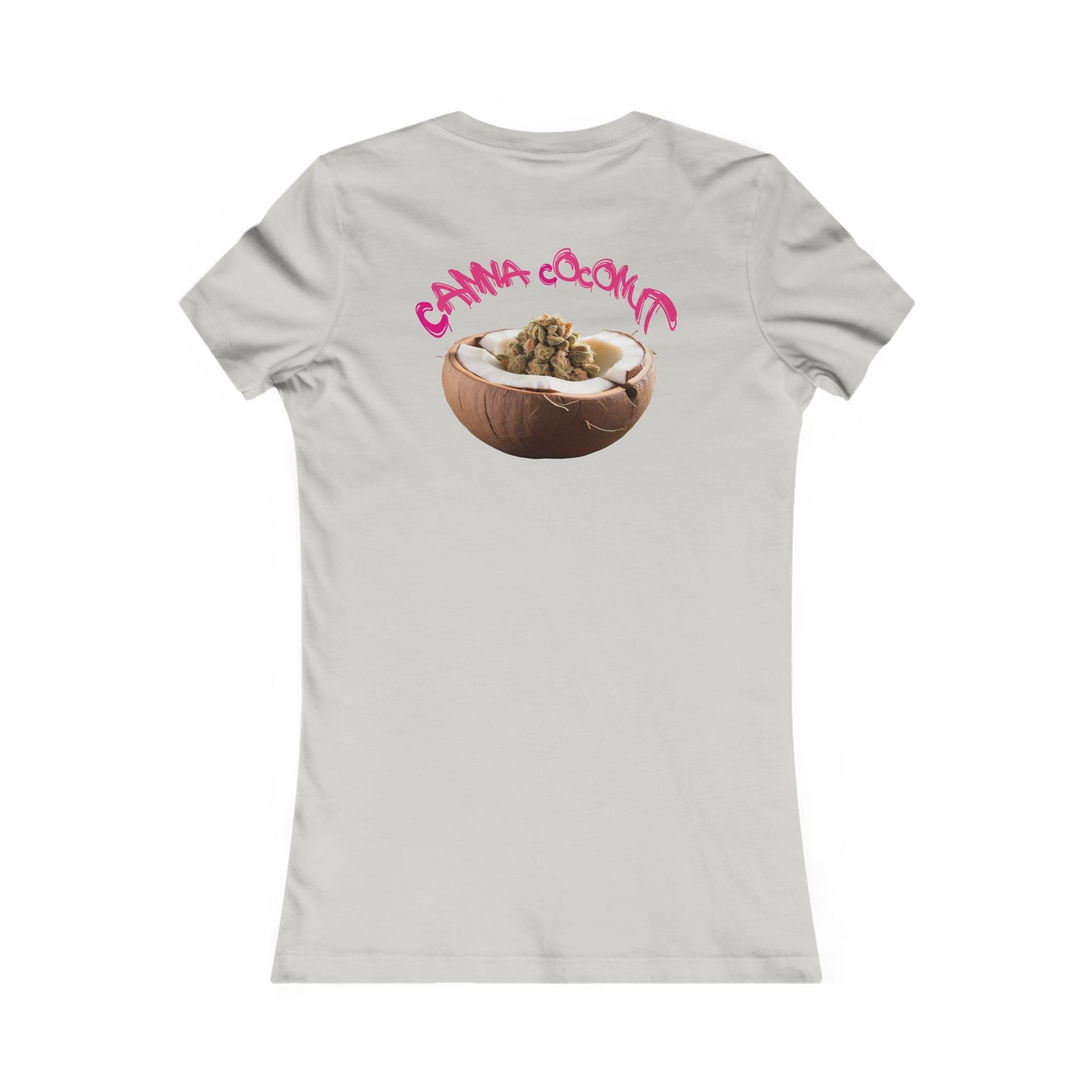 Women's "Canna Coconut" Fitted Tee