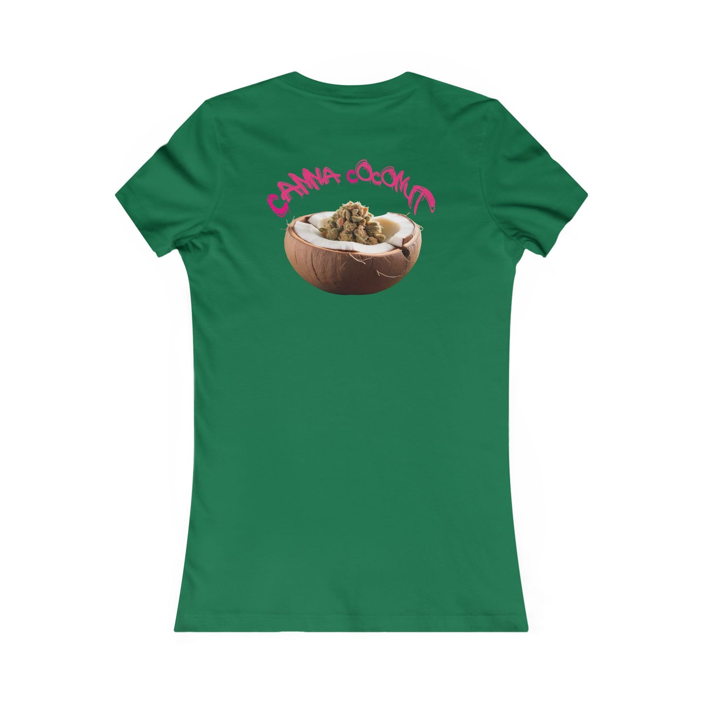 Women's "Canna Coconut" Fitted Tee