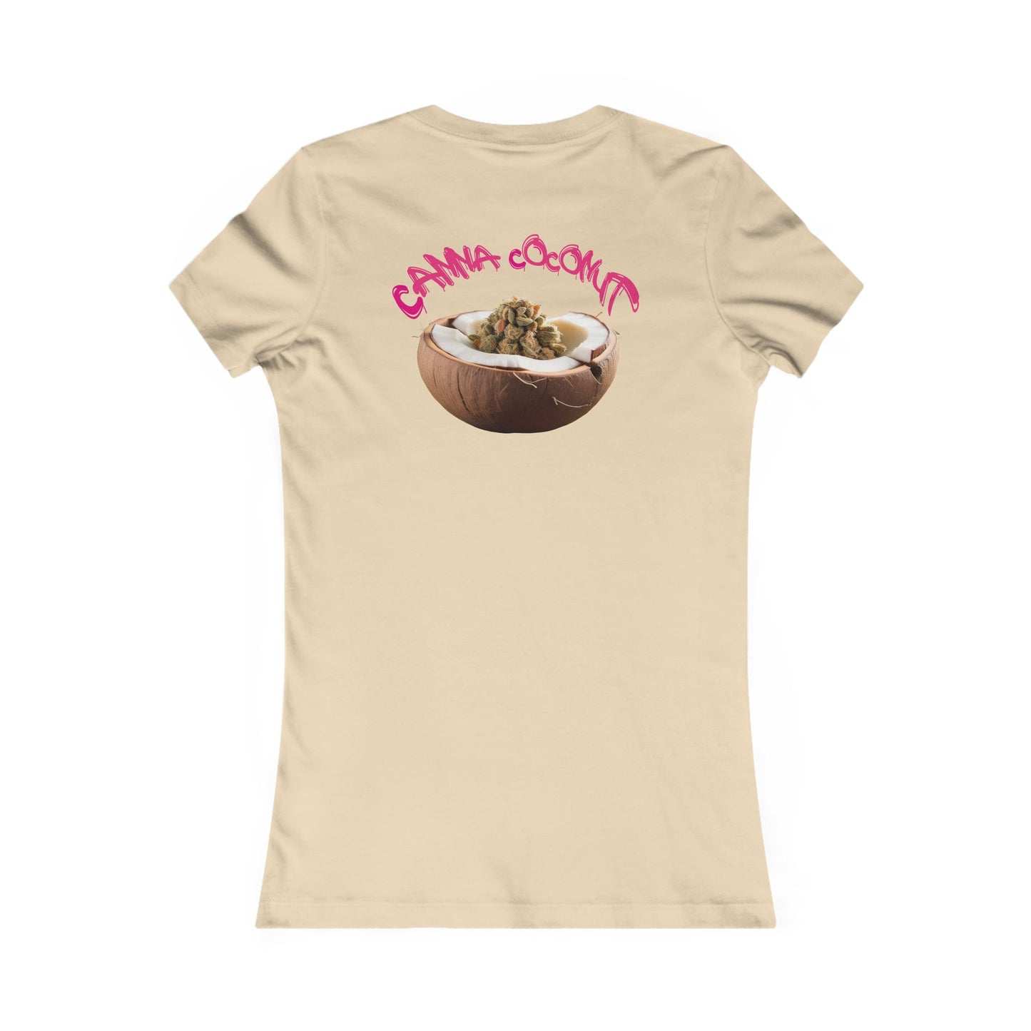 Women's "Canna Coconut" Fitted Tee