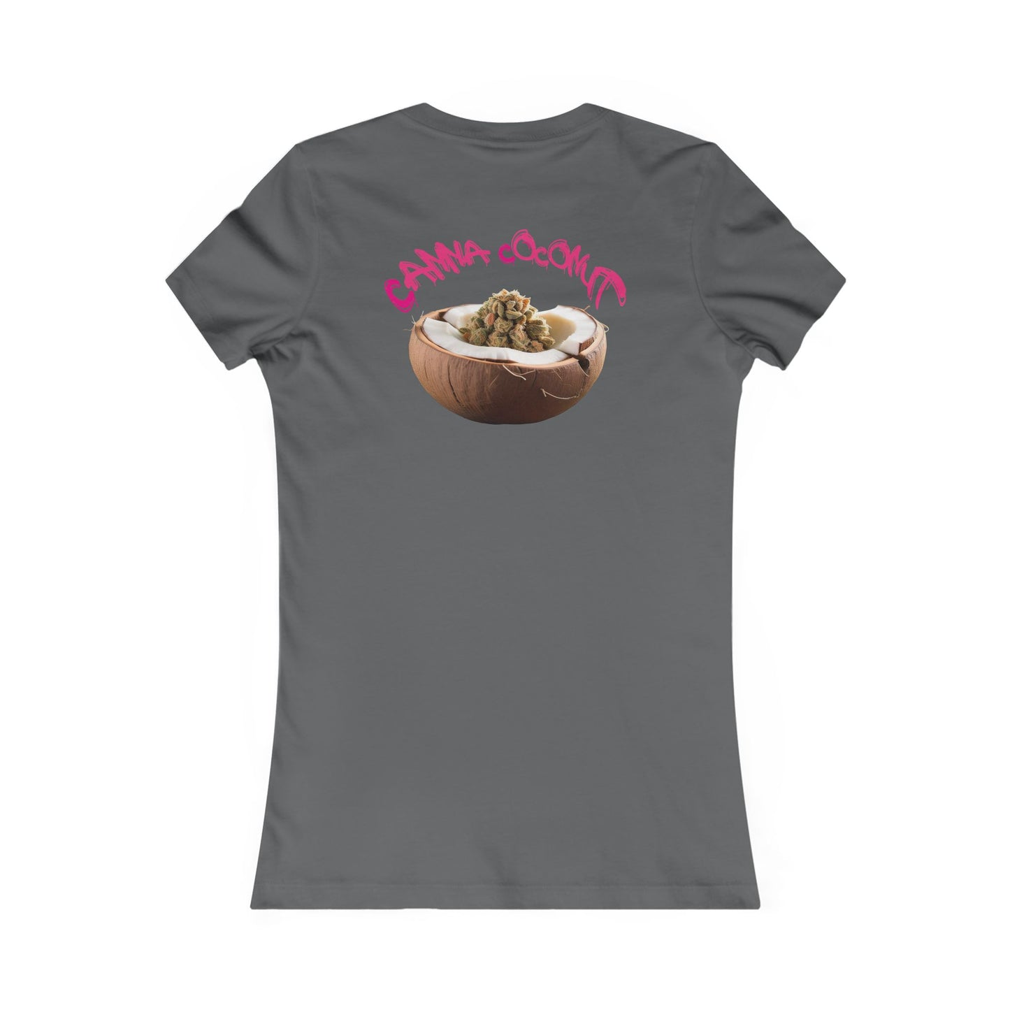 Women's "Canna Coconut" Fitted Tee