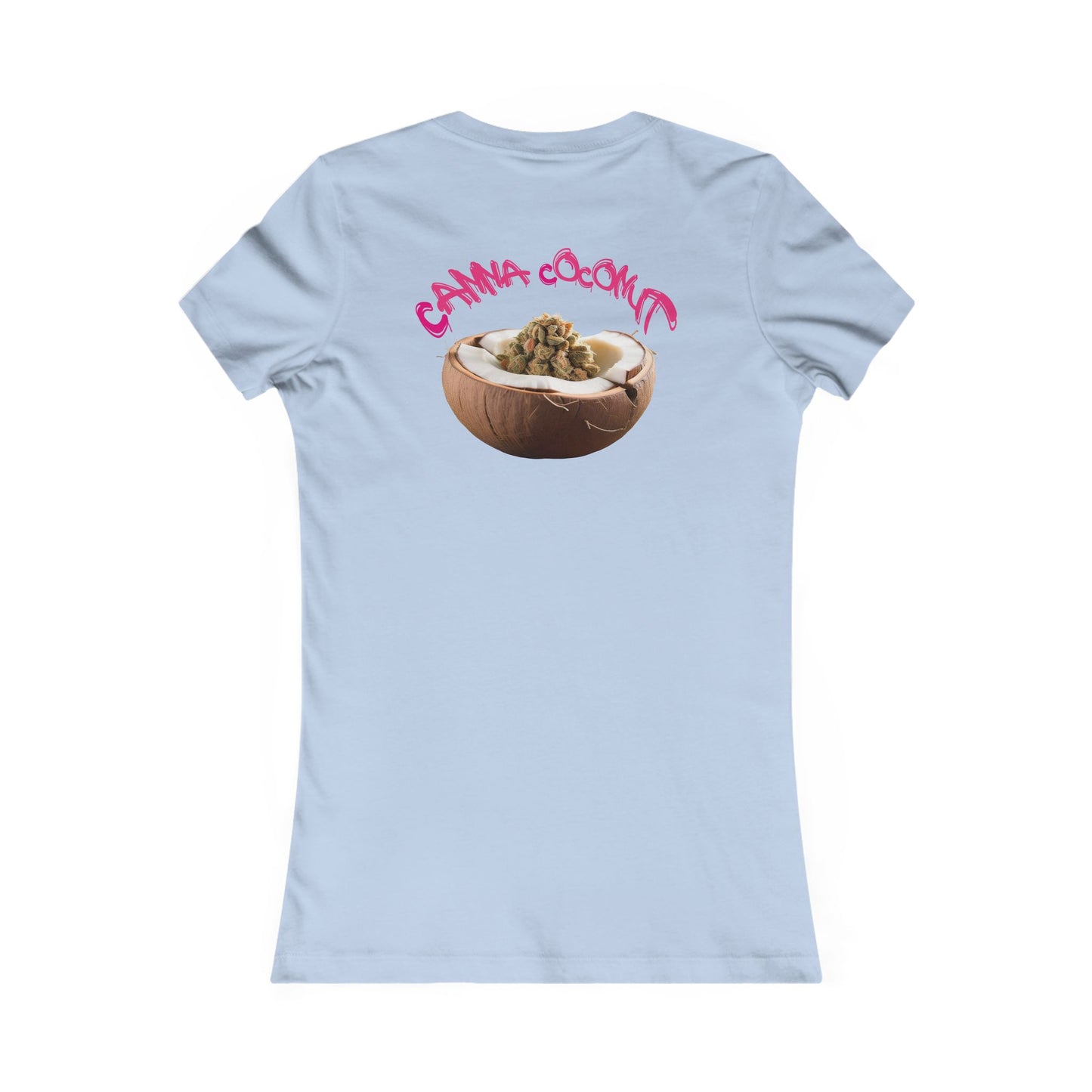 Women's "Canna Coconut" Fitted Tee