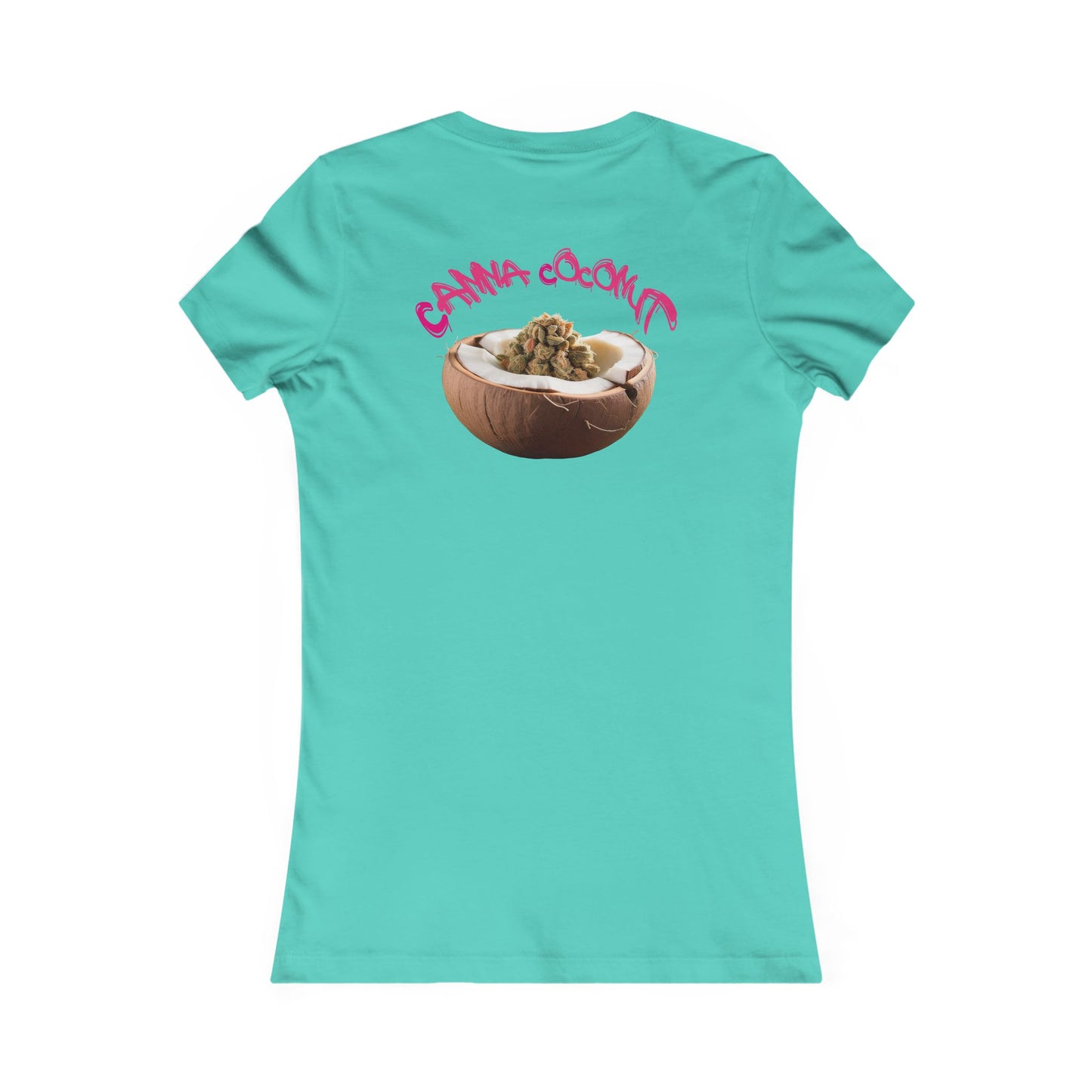 Women's "Canna Coconut" Fitted Tee