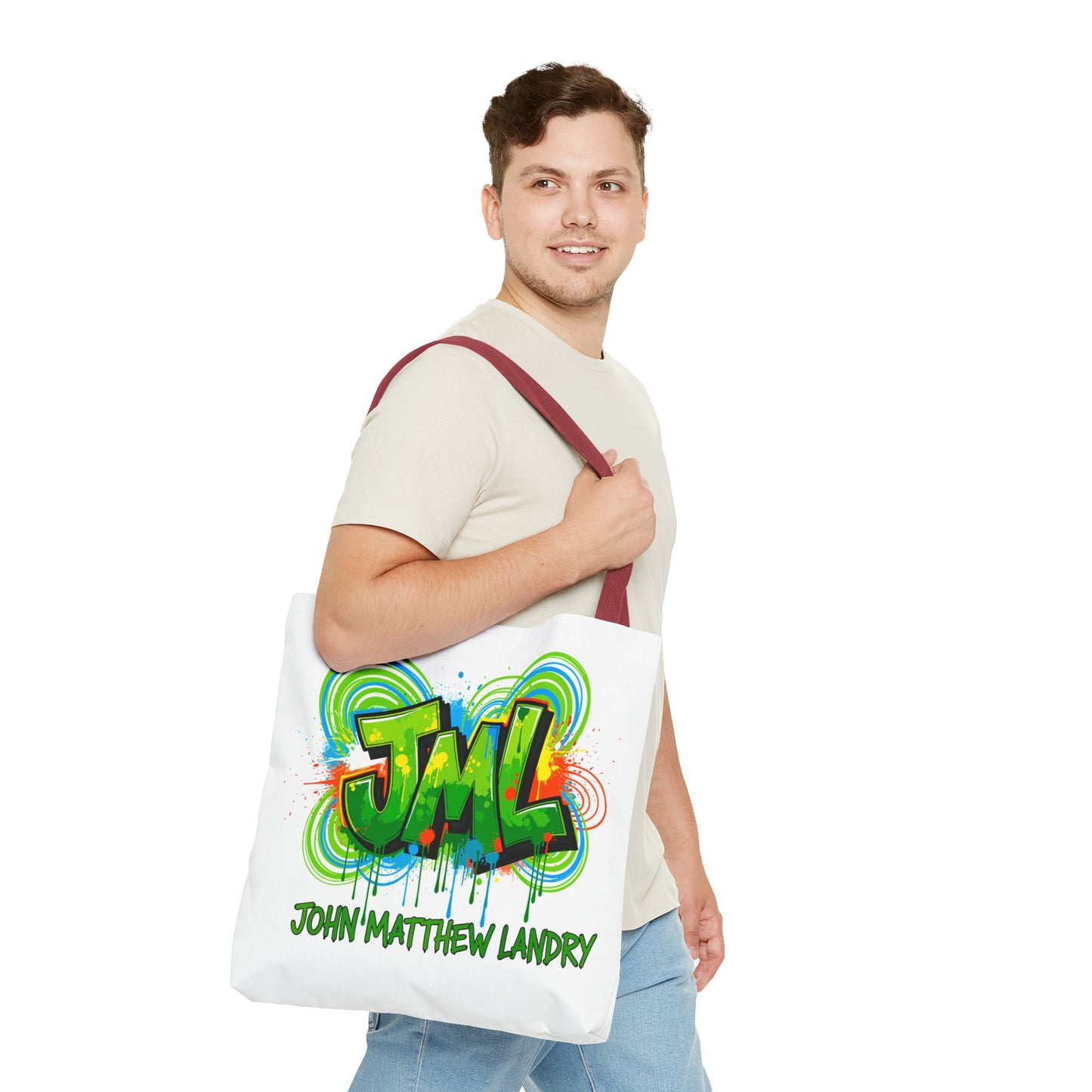 Graffiti "Family First" Tote Bag — Personalized JML Street Art Tote