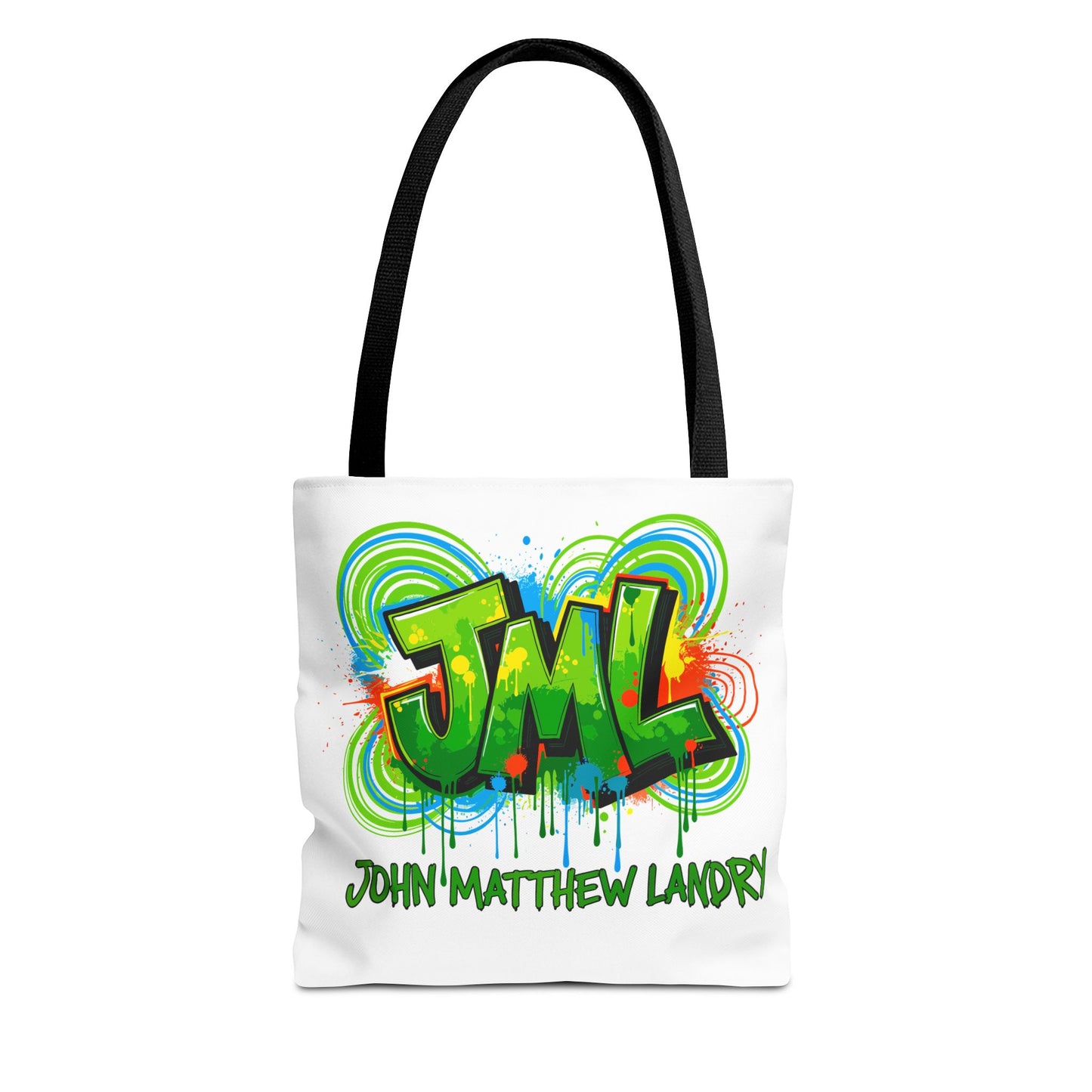 Graffiti "Family First" Tote Bag — Personalized JML Street Art Tote