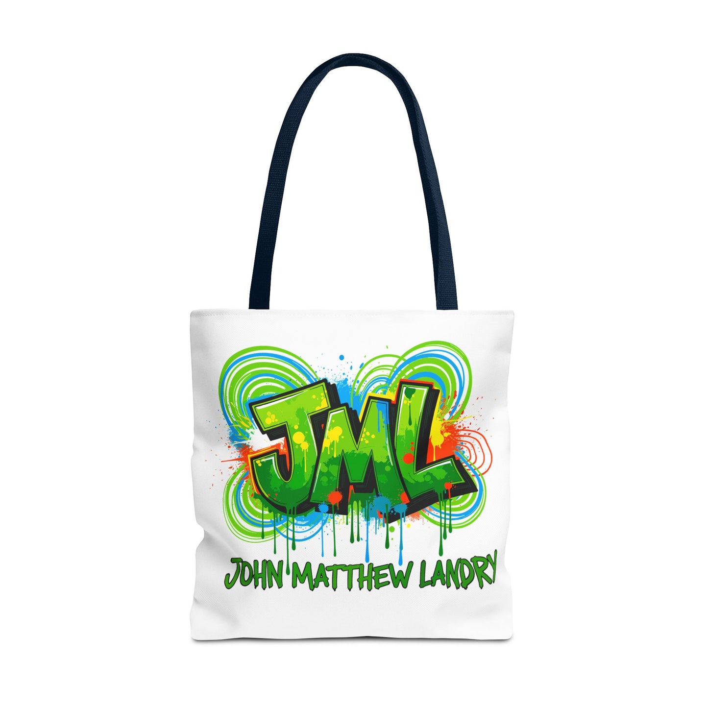Graffiti "Family First" Tote Bag — Personalized JML Street Art Tote