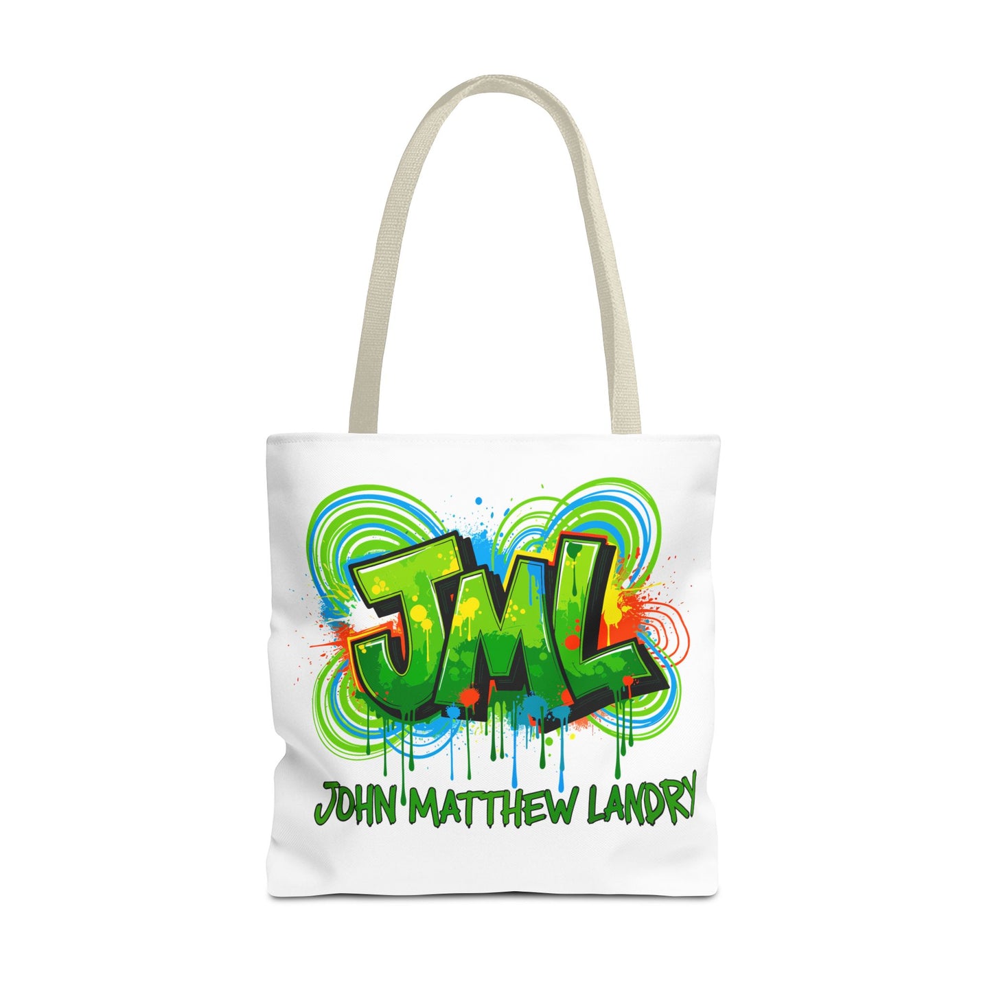 Graffiti "Family First" Tote Bag — Personalized JML Street Art Tote