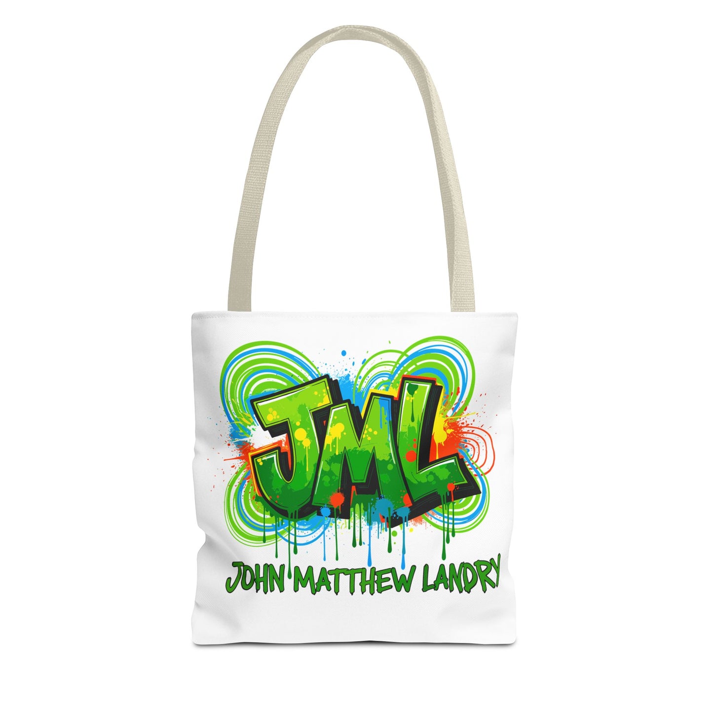 Graffiti "Family First" Tote Bag — Personalized JML Street Art Tote