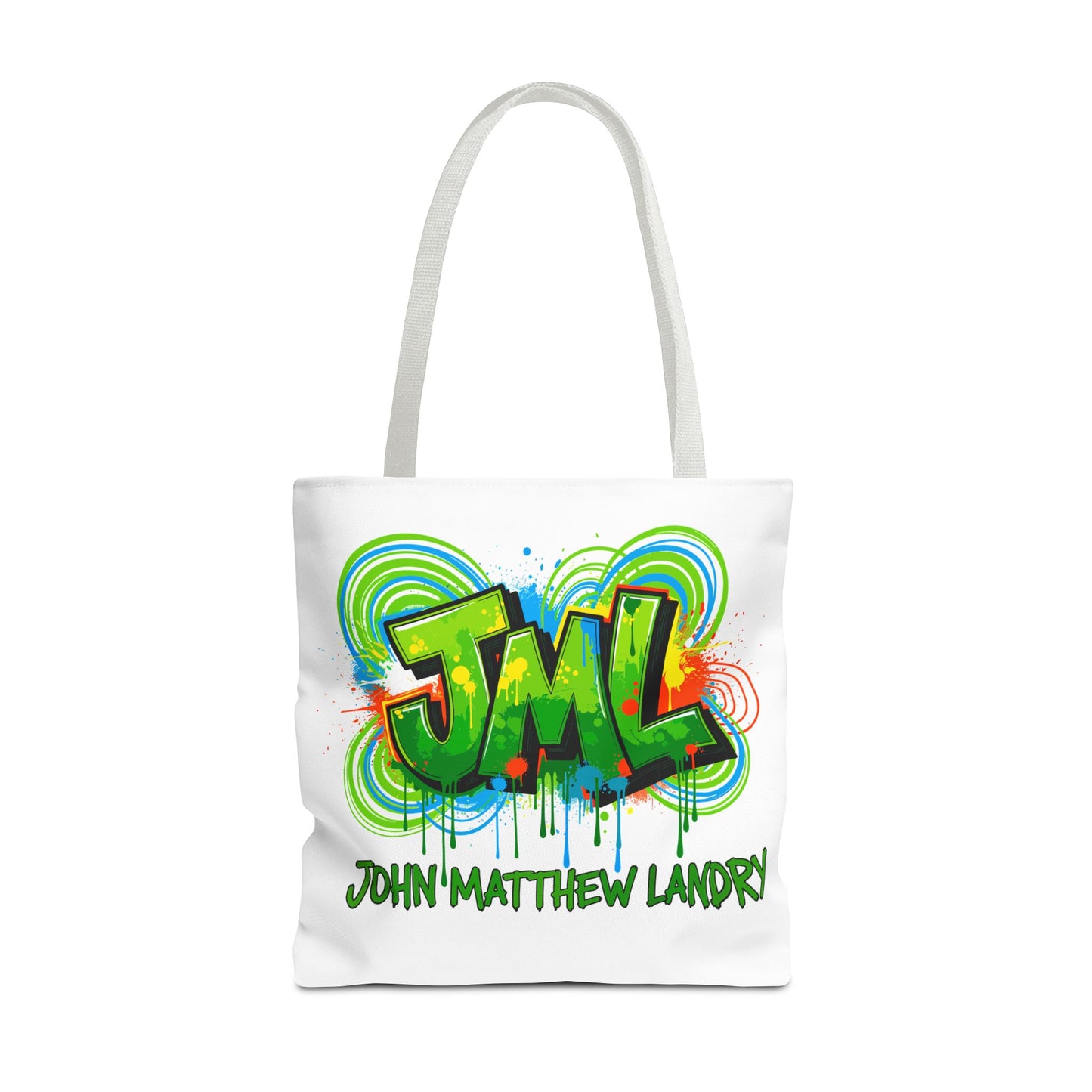 Graffiti "Family First" Tote Bag — Personalized JML Street Art Tote