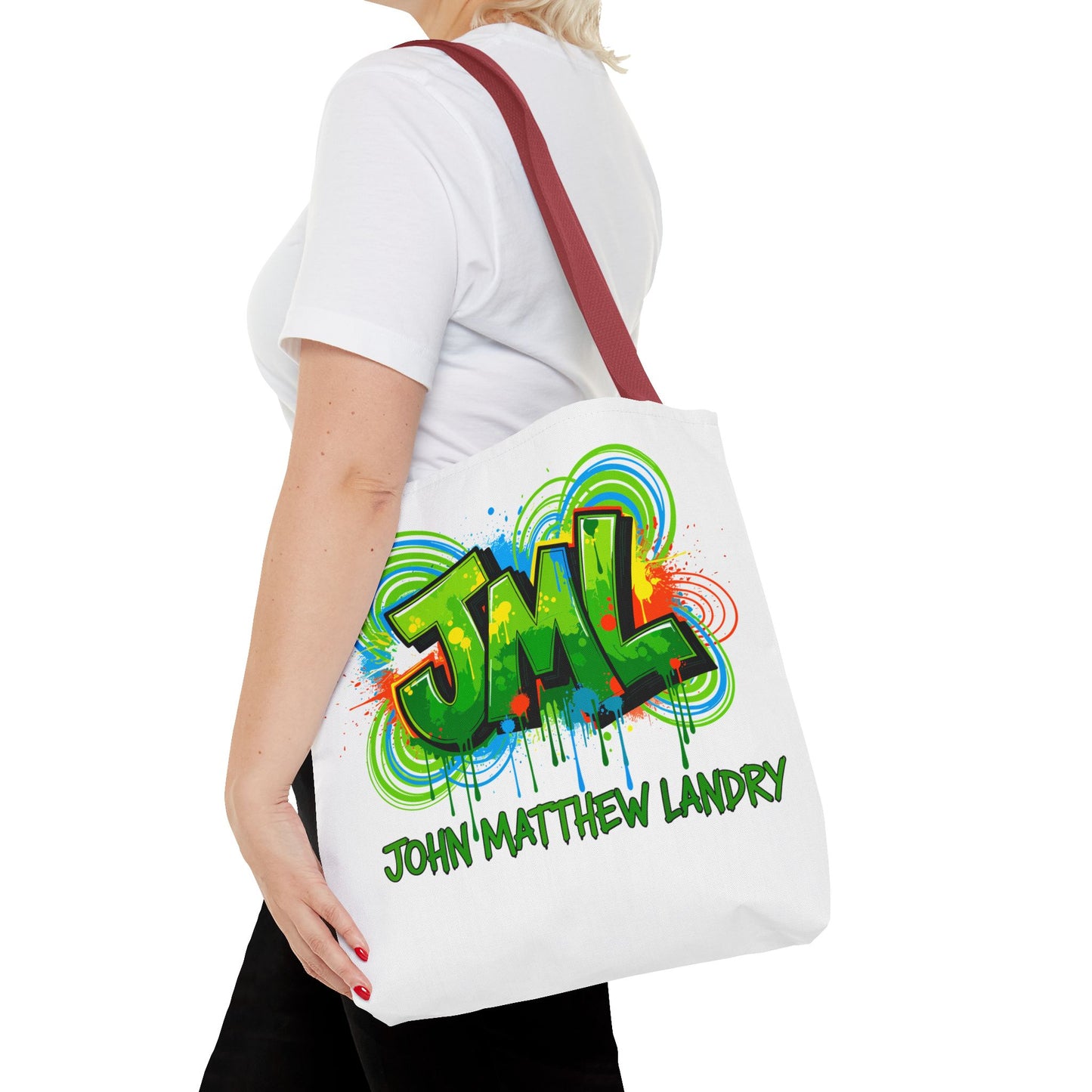 Graffiti "Family First" Tote Bag — Personalized JML Street Art Tote